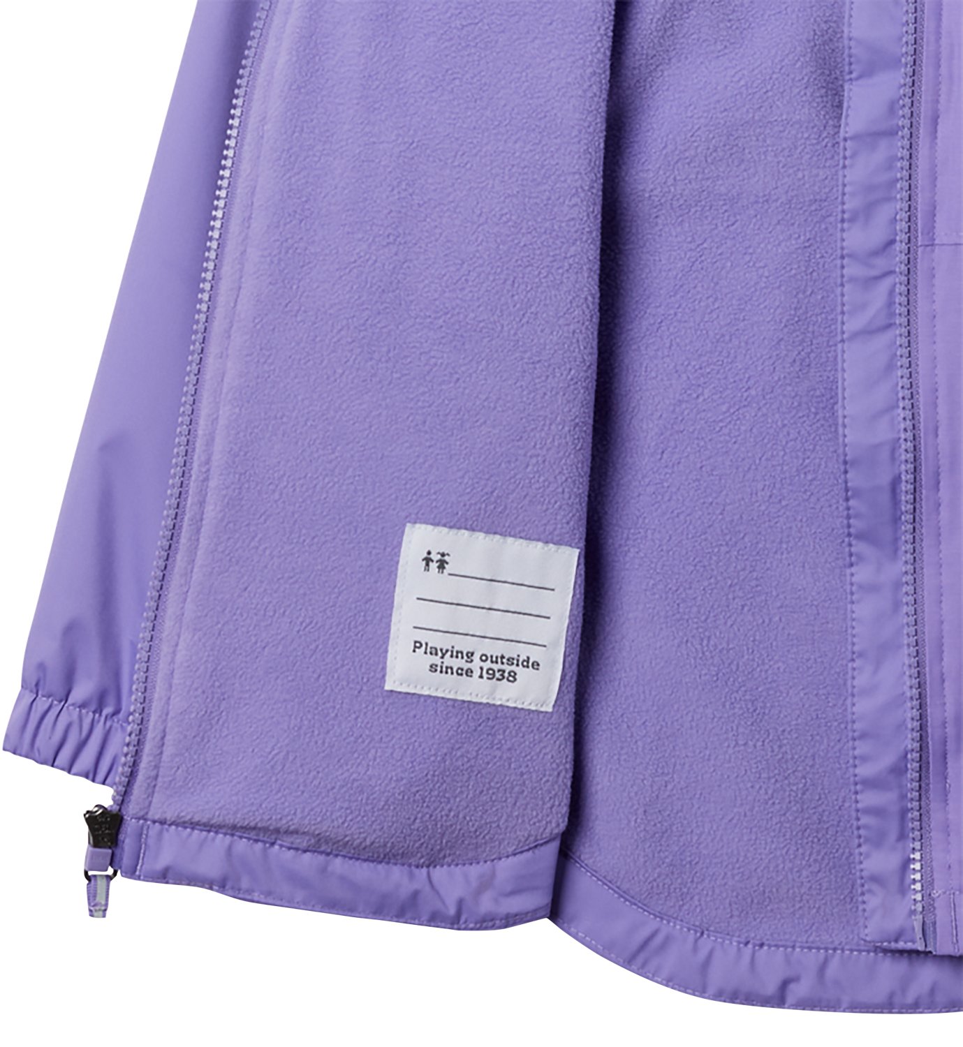 Columbia Sportswear Girls' Rainy Trails™ II Fleece Lined Jacket - view number 3
