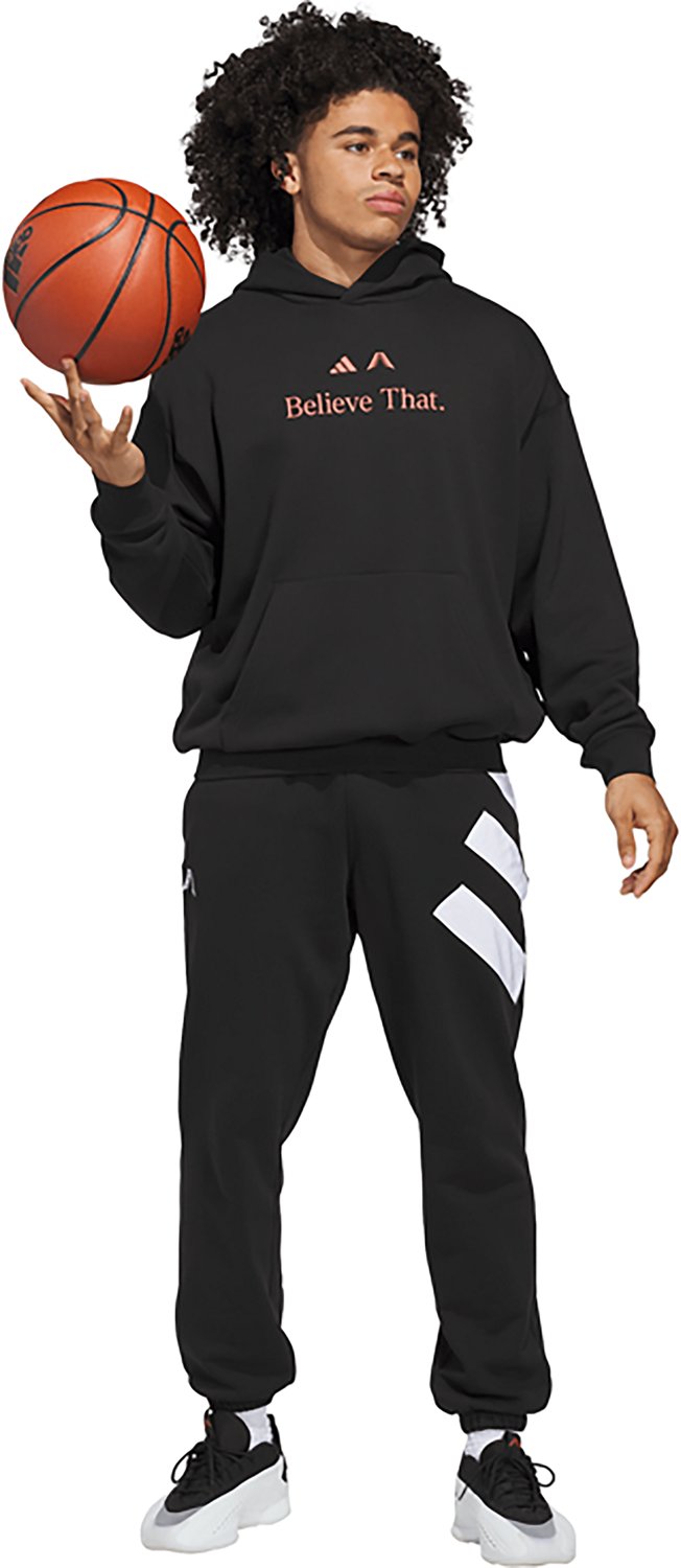 adidas Men's Anthony Edwards Believe That Basketball Hoodie - view number 3