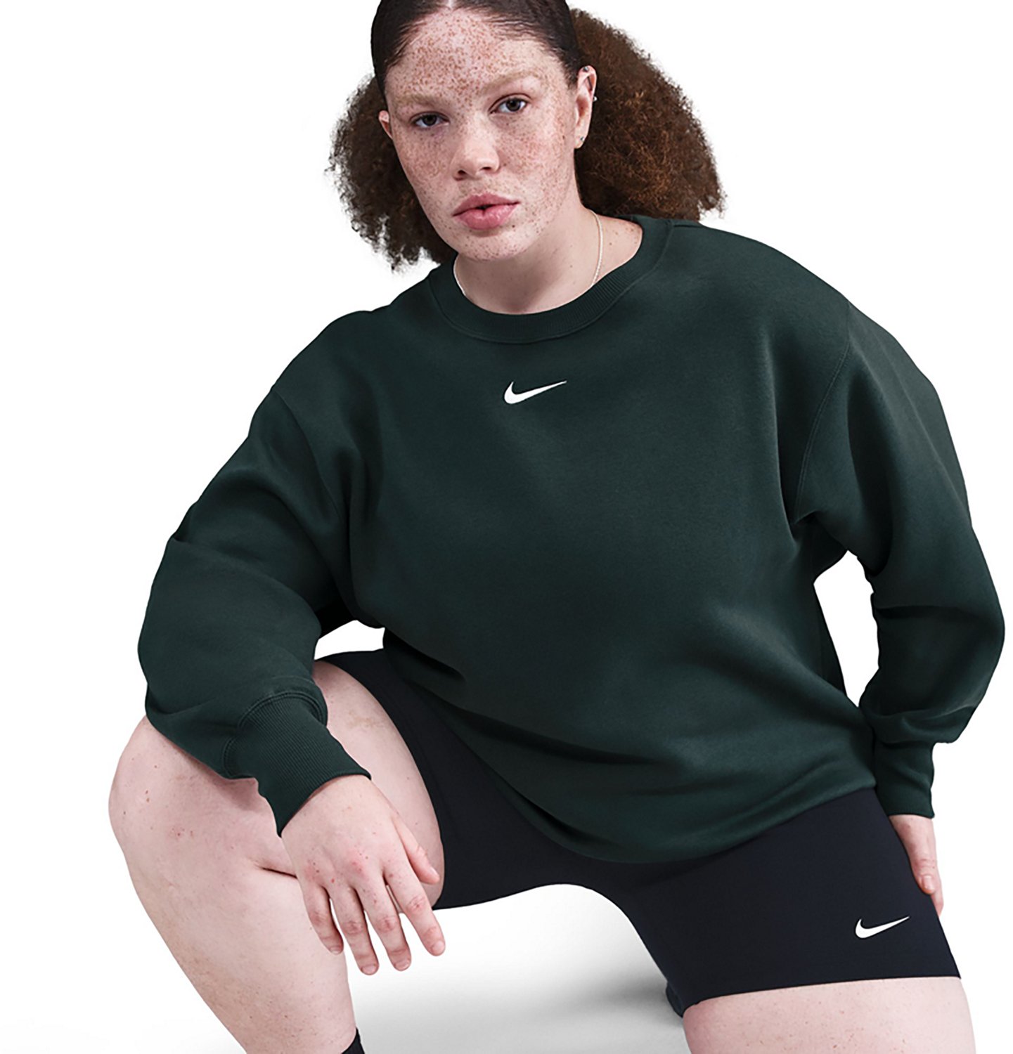 Nike Women's Plus Nike Sportswear Phoenix Fleece Oversized Crewneck Sweatshirt - view number 5