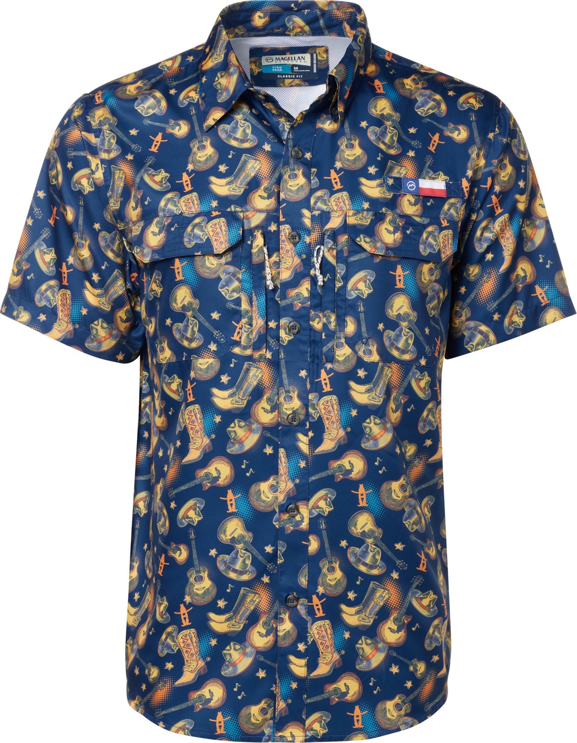 Magellan Outdoors Men's Howdy Print Short Sleeve Shirt - view number 3