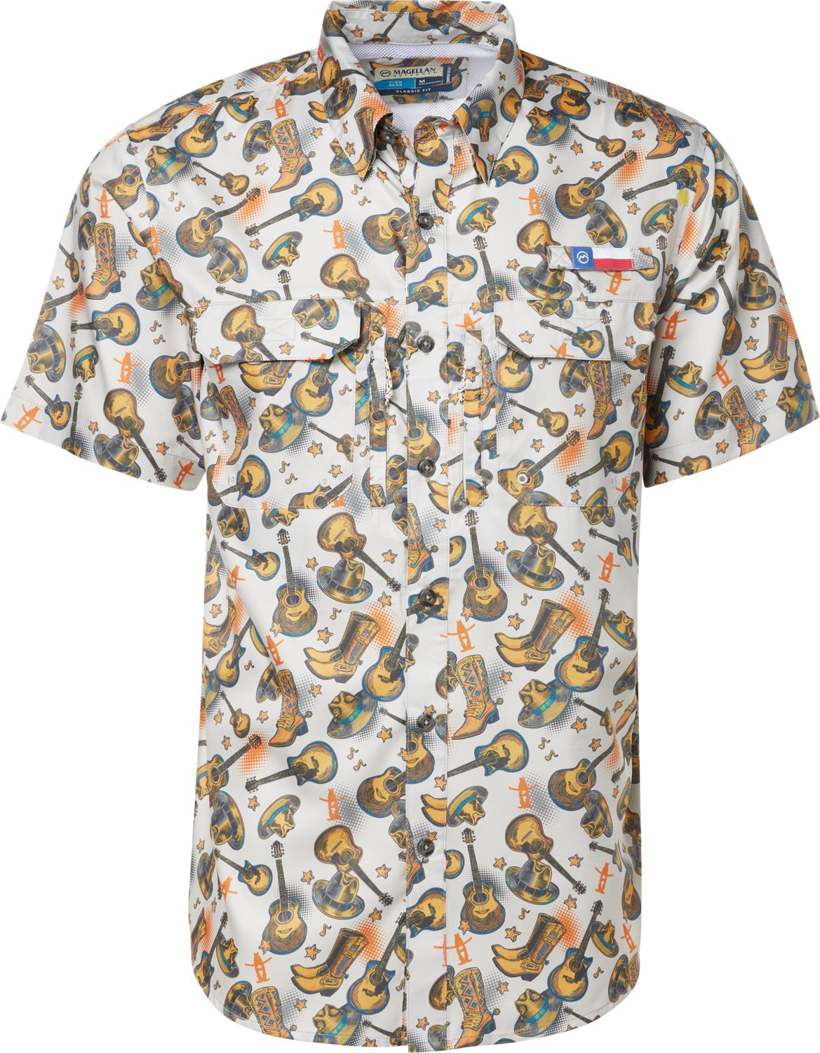 Magellan Outdoors Men's Howdy Print Short Sleeve Shirt - view number 3
