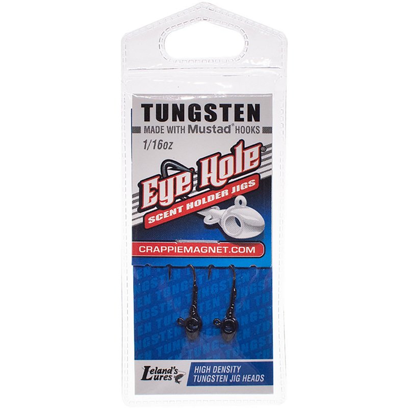 Lelandâs Lures Crappie Magnet Tungsten Eye Hole Jighead Bait 2-Pack