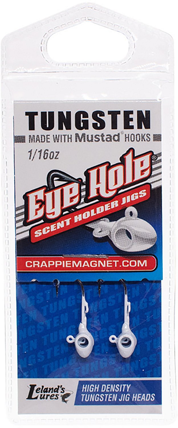 Leland’s Lures Crappie Magnet Tungsten Eye Hole Jighead Bait 2-Pack