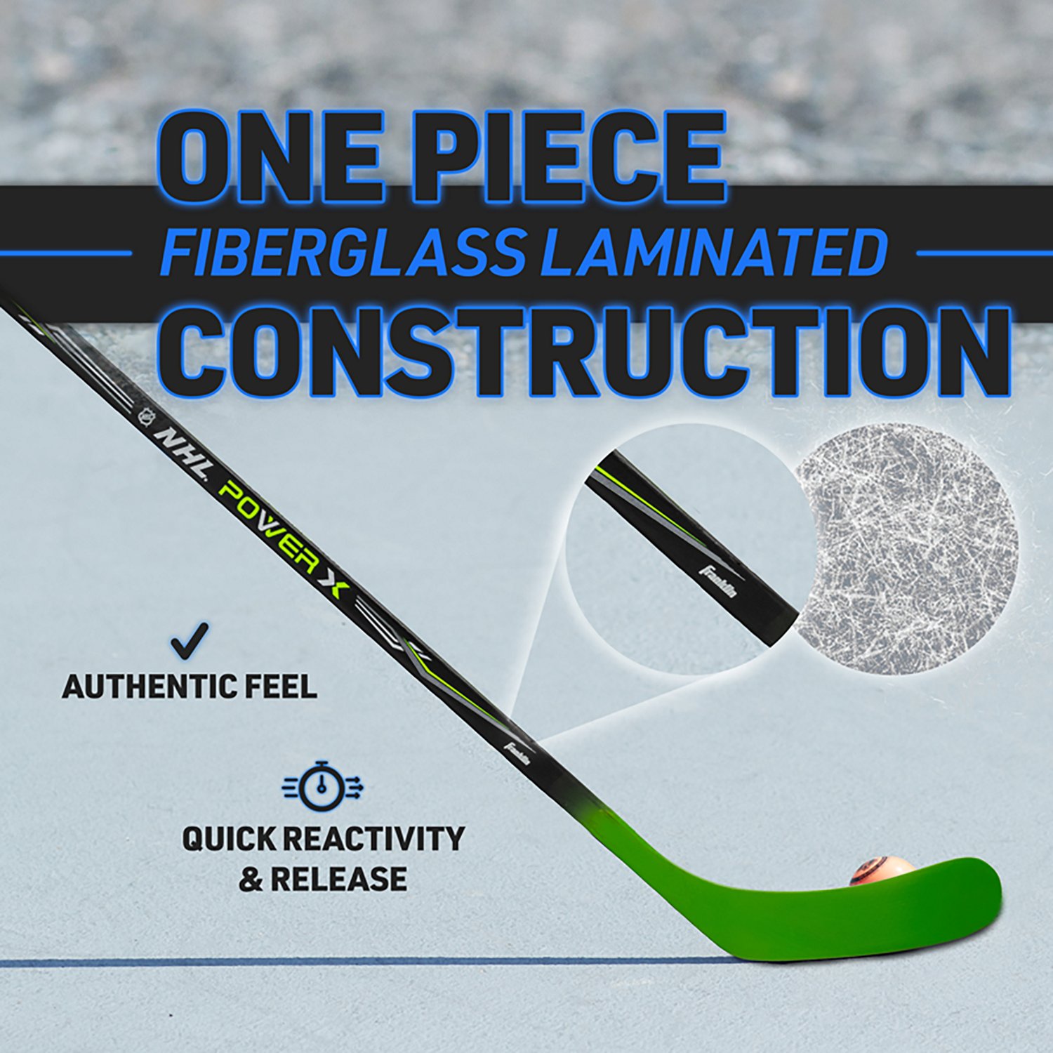 Franklin Sports Junior's NHL Power X Street Hockey Stick Left-Handed - view number 3