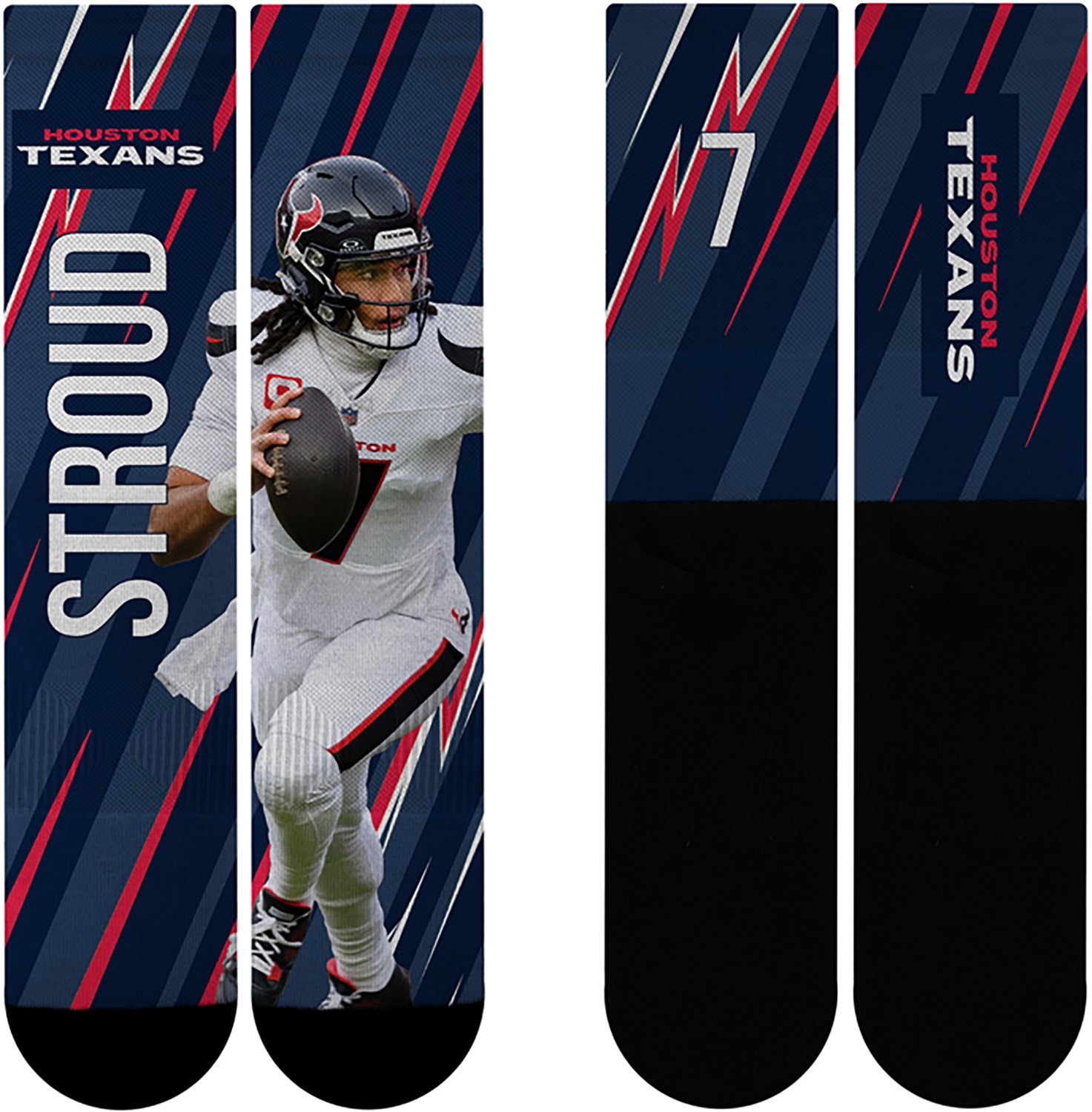 For Bare Feet Youth Houston Texans C.J. Stroud Big Energy Socks - view number 2
