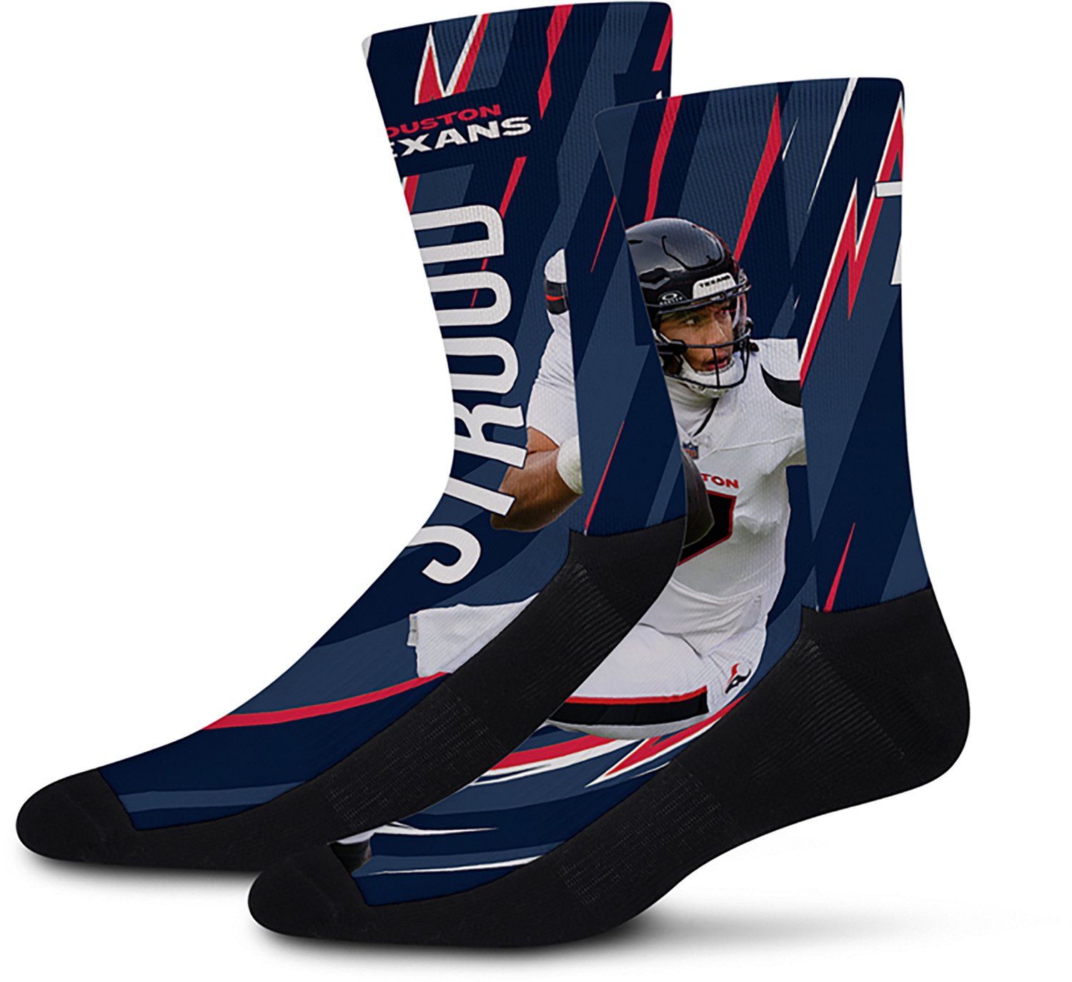 For Bare Feet Youth Houston Texans C.J. Stroud Big Energy Socks - view number 3