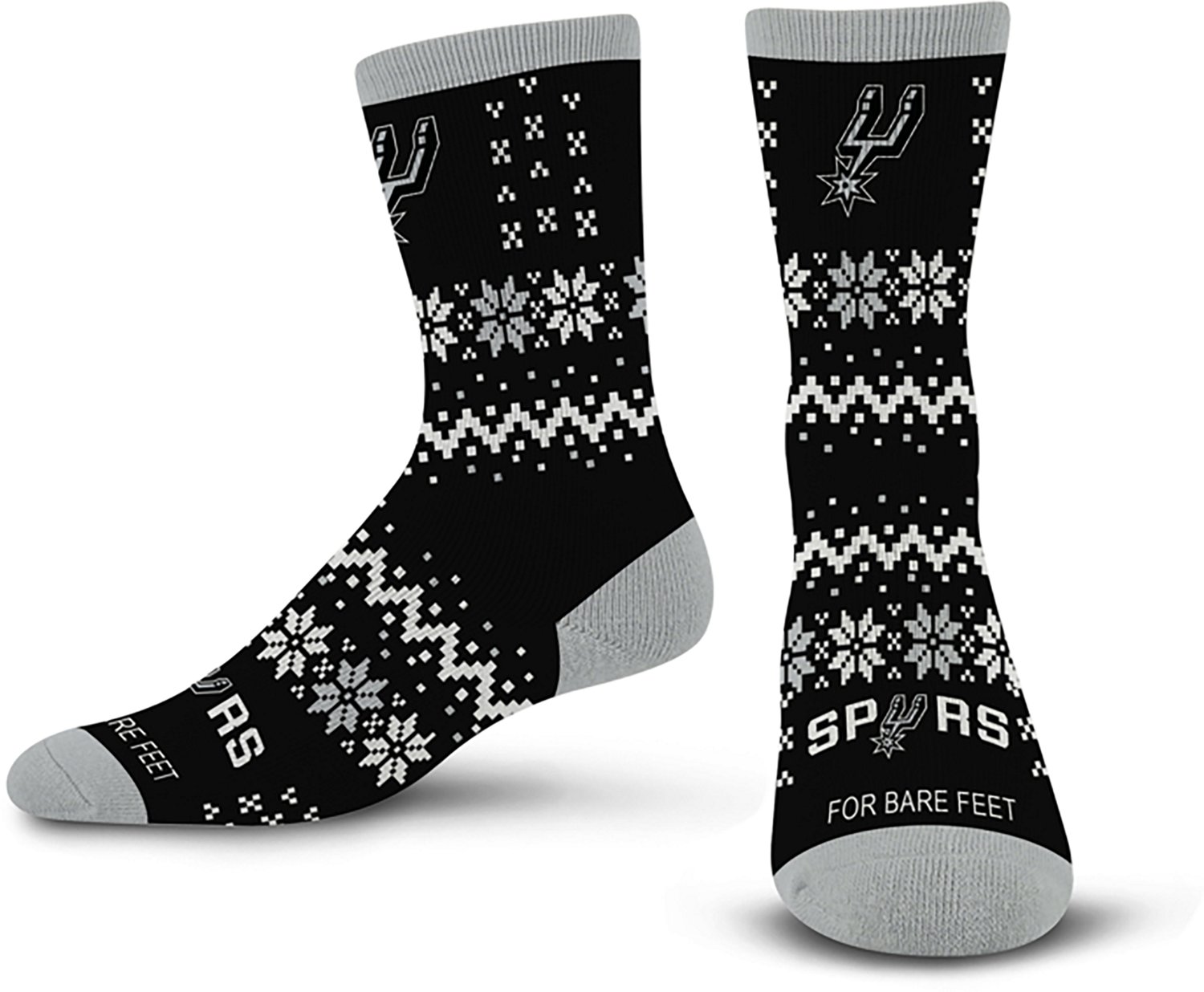 For Bare Feet San Antonio Spurs Team Sweater Socks