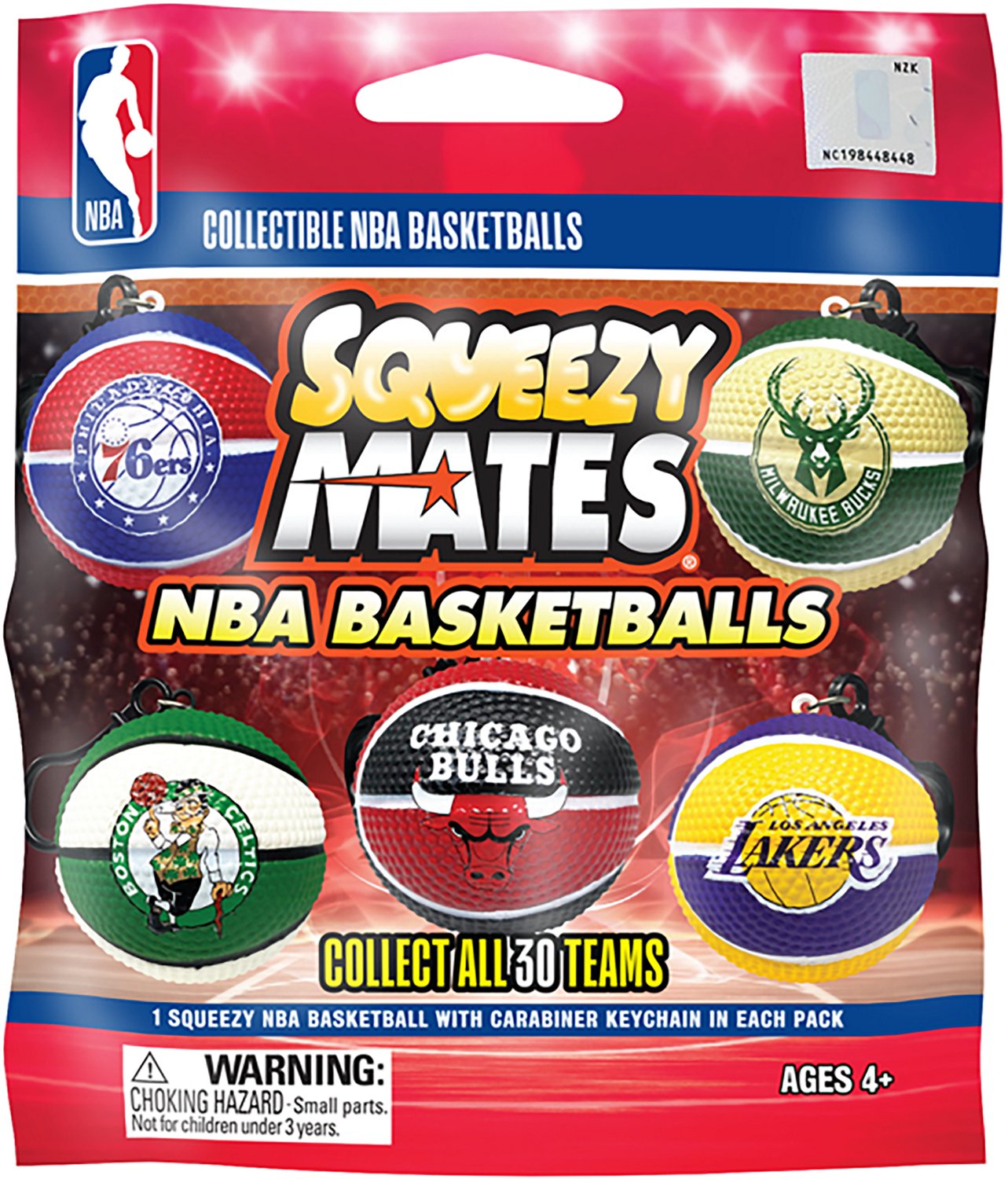 SqueezyMates 2025 NBA Mini Basketball Foil Blind Pack - view number 4