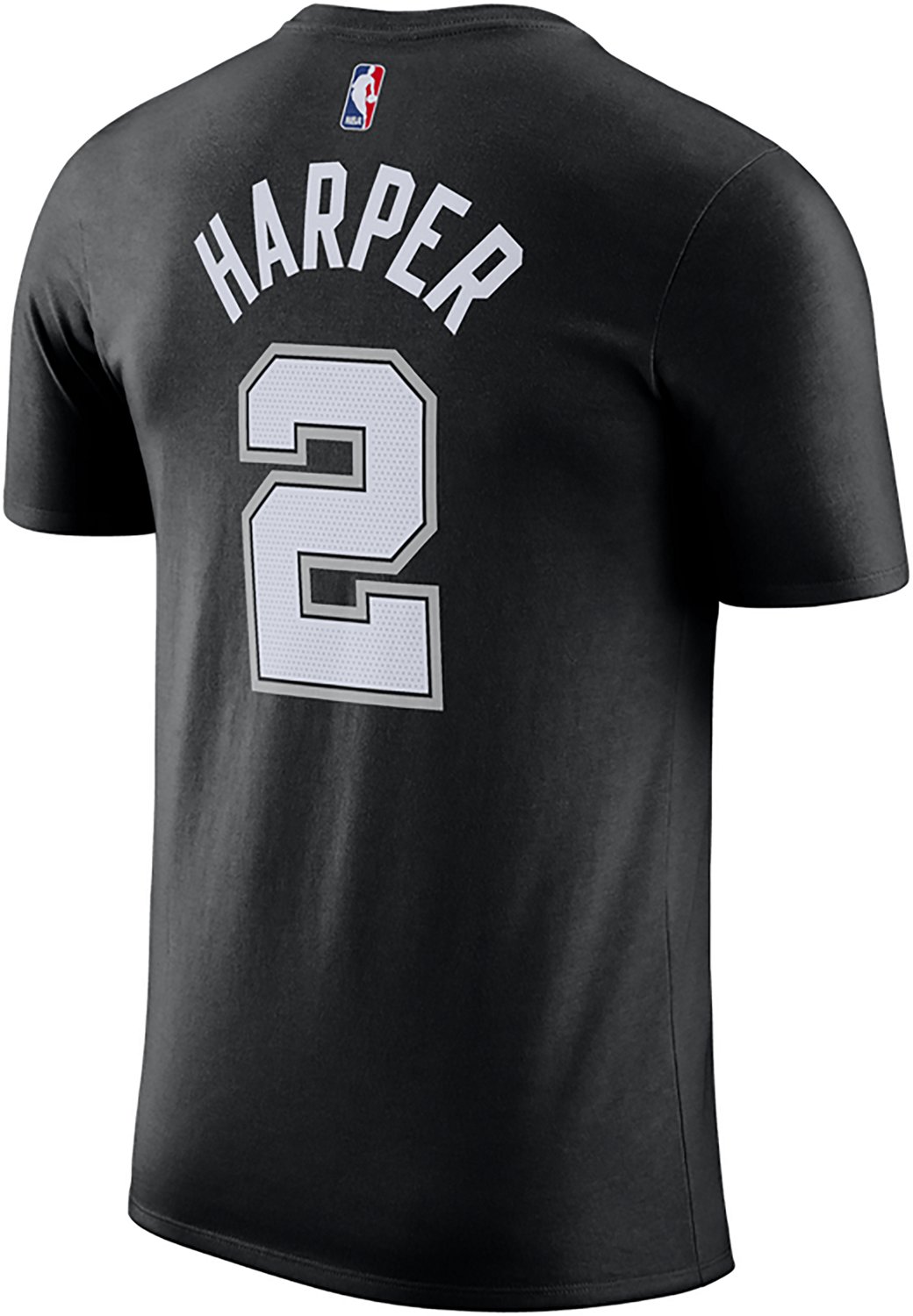 Nike Men's San Antonio Spurs Dylan Harper Essential Name and Number Short Sleeve T-shirt - view number 2