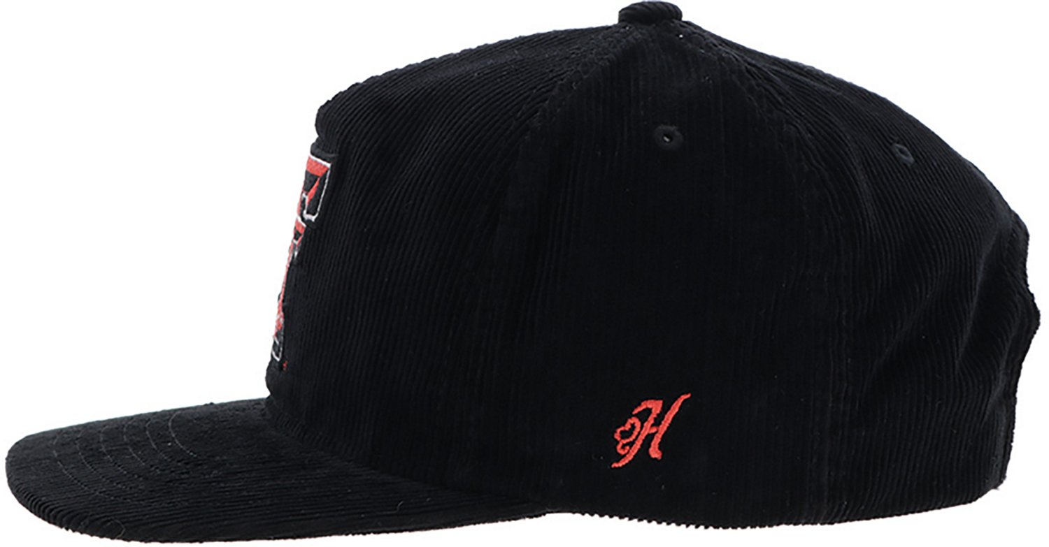 Hooey Adults' Texas Tech Red Raiders Primary Logo Corduroy Cap - view number 2