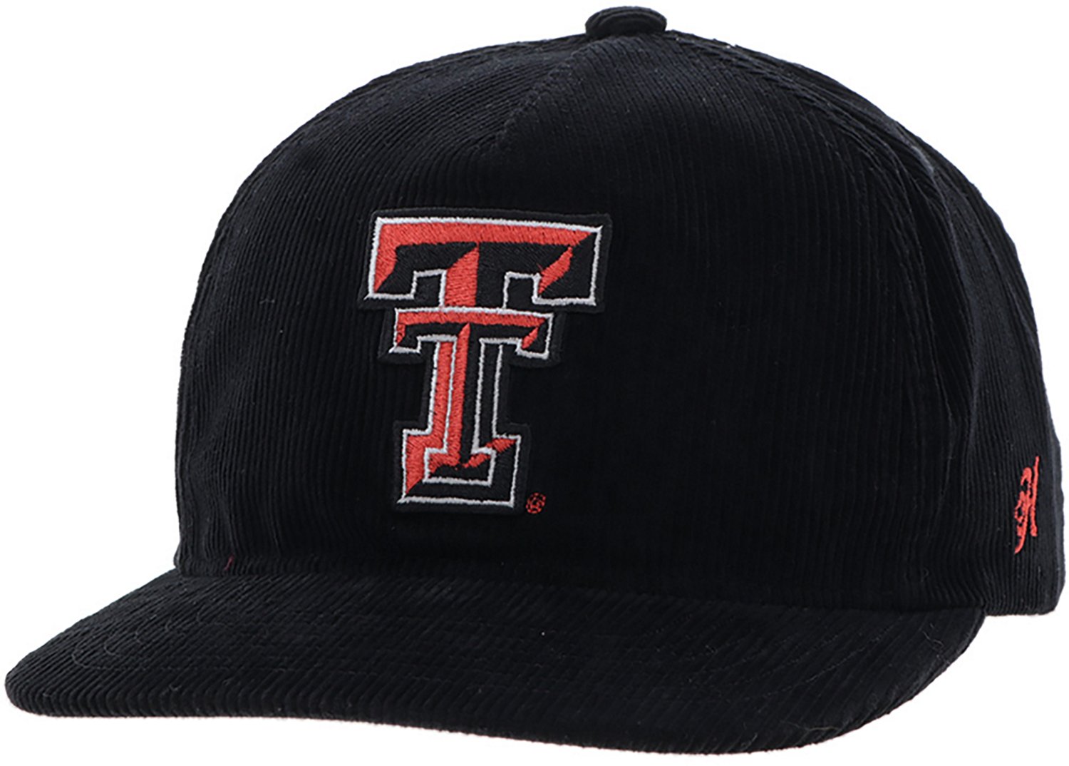 Hooey Adults' Texas Tech Red Raiders Primary Logo Corduroy Cap - view number 4