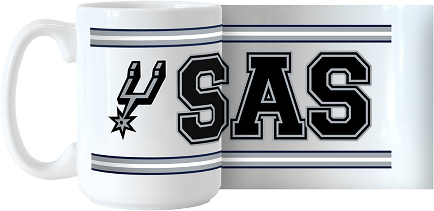 Logo Brands San Antonio Spurs Overtime 15 oz Stripe Sublimated Mug
