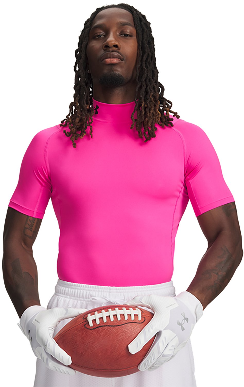 Under Armour Men's HeatGear Compression Mock Short Sleeve Shirt