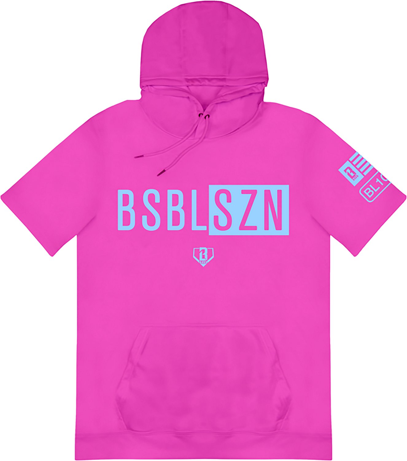 Baseball Lifestyle 101 Adults' BSBL-SZN V2 Short Sleeve Hoodie