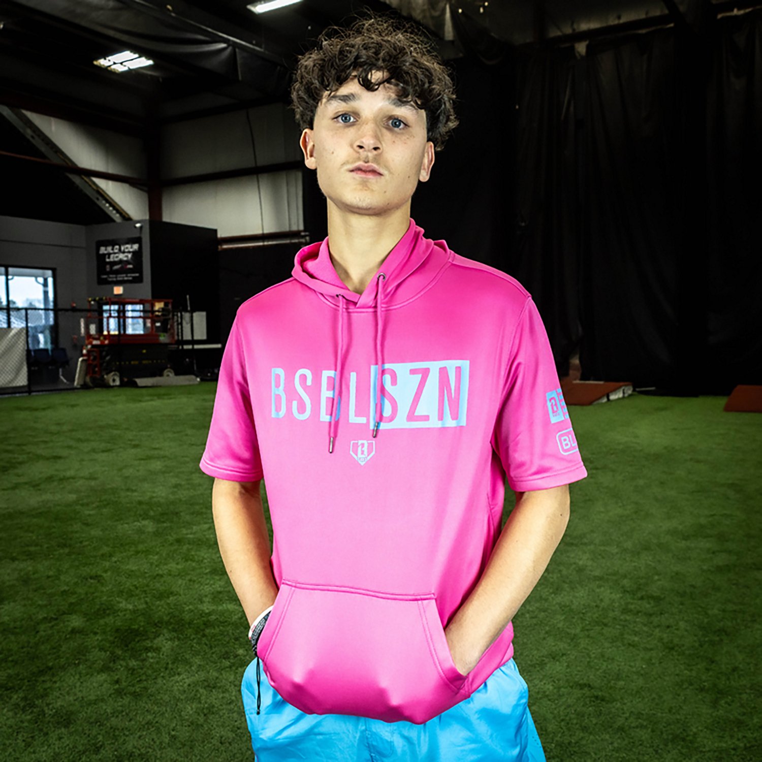 Baseball Lifestyle 101 Adults' BSBL-SZN V2 Short Sleeve Hoodie - view number 3