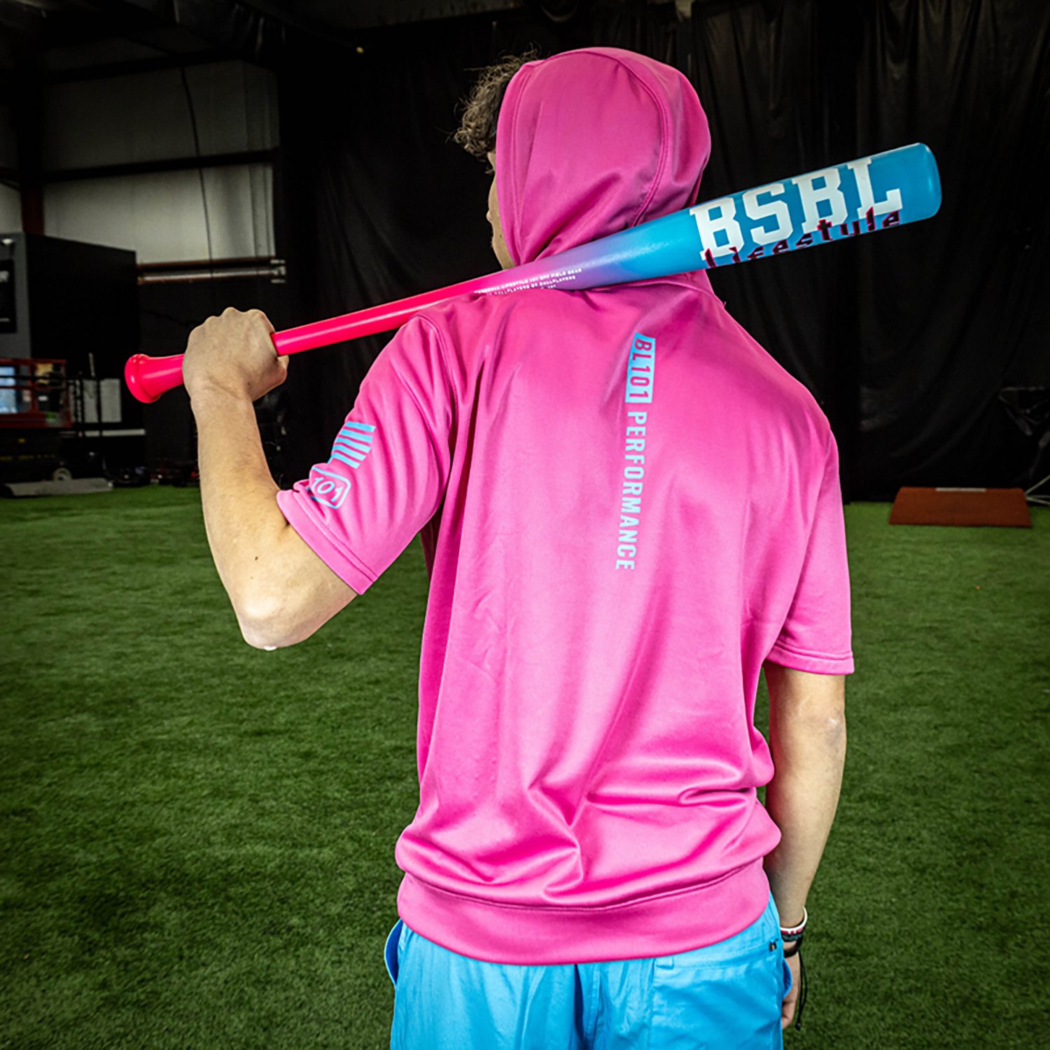 Baseball Lifestyle 101 Adults' BSBL-SZN V2 Short Sleeve Hoodie - view number 4