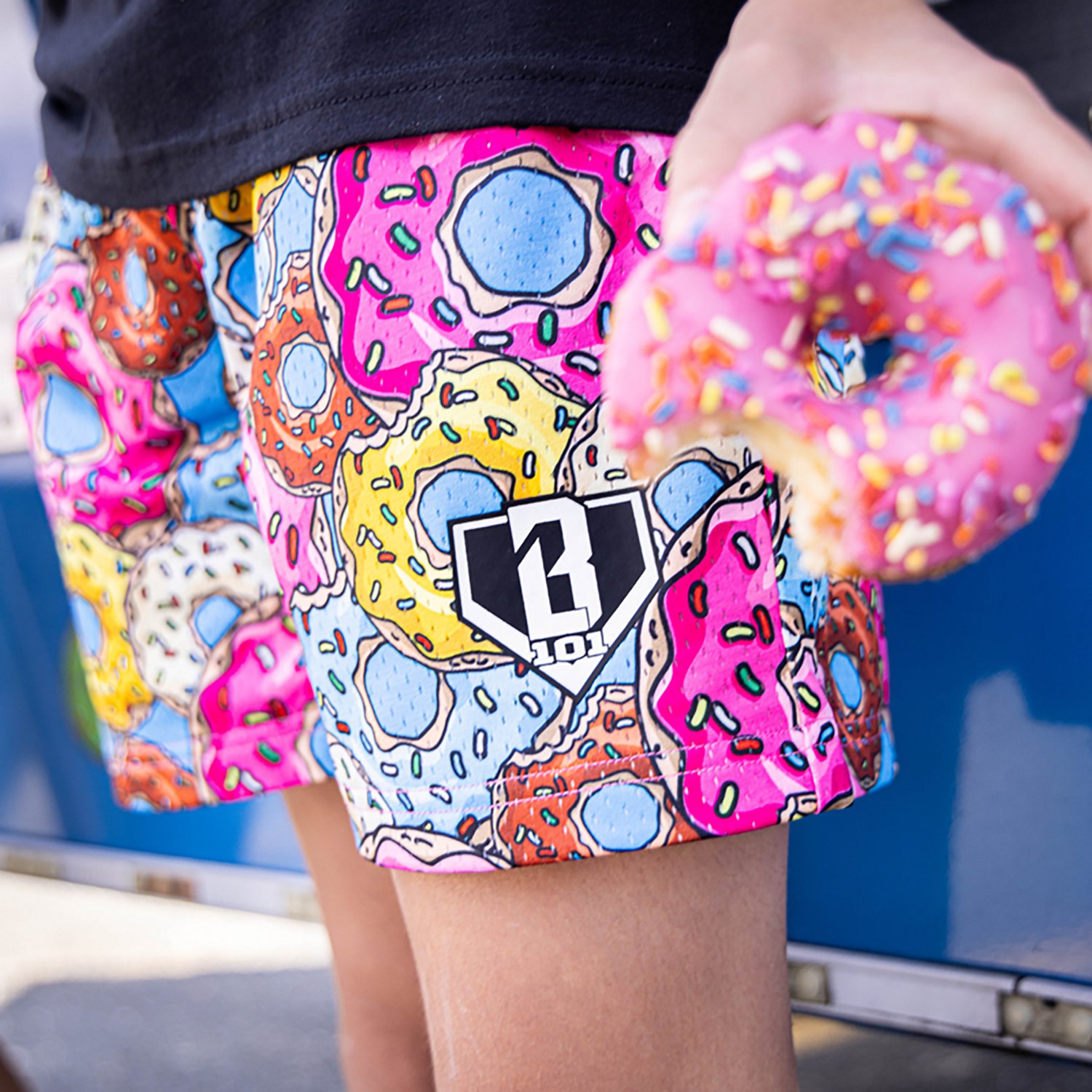 Baseball Lifestyle 101 Youth Donut Shorts 5 in                                                                                   - view number 2
