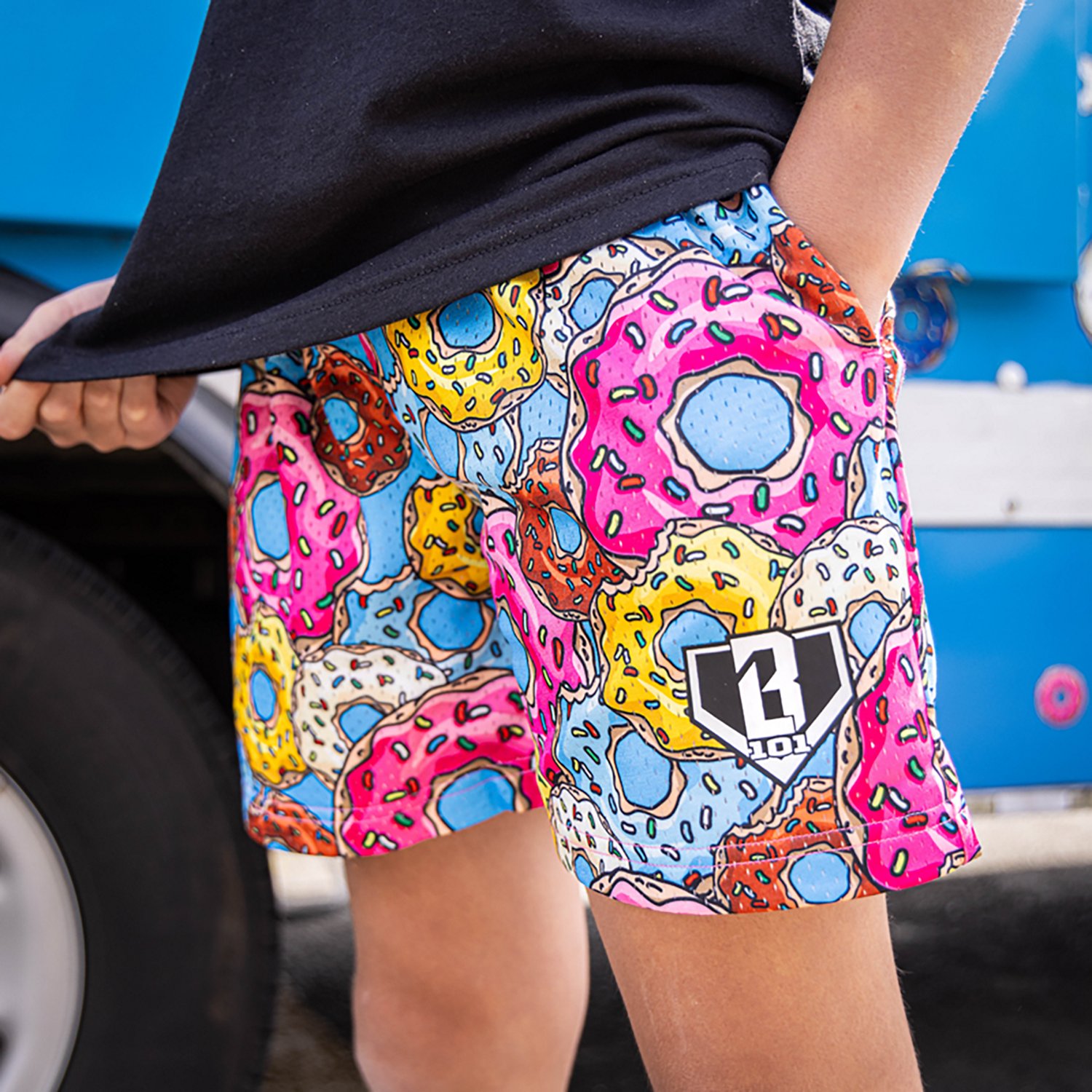 Baseball Lifestyle 101 Youth Donut Shorts 5 in                                                                                   - view number 4