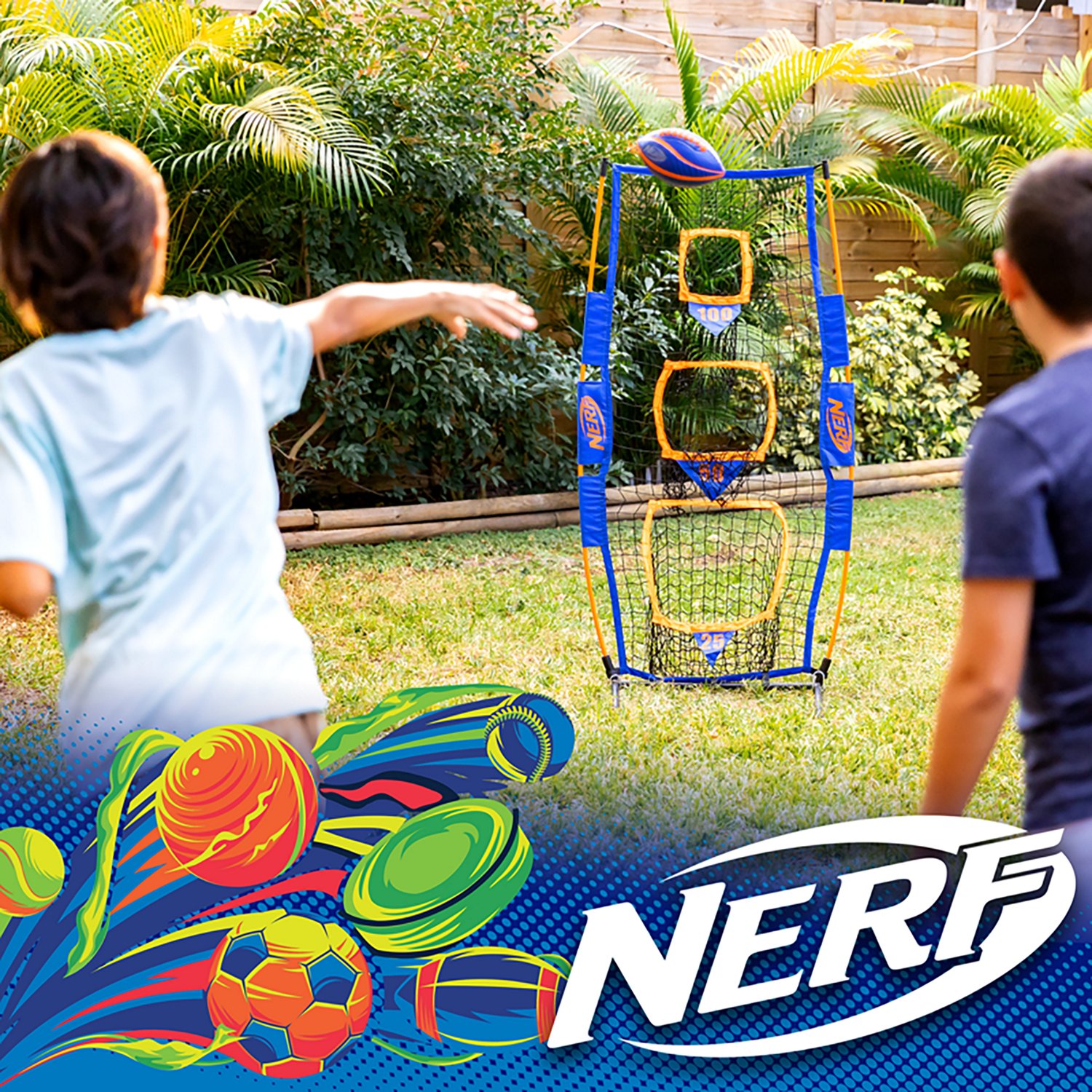 NERF Pro Pass 5x2ft Football Target