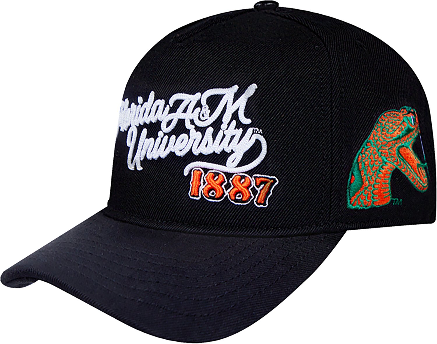 Pro Standard Men's Florida A&M University Vault Script Varsity Pinchfront Snapback Hat - view number 2