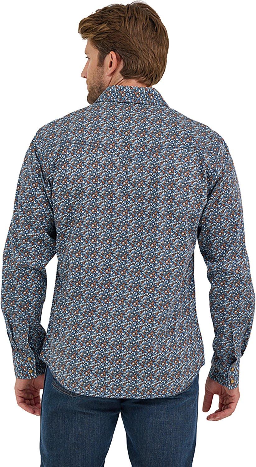 Wrangler Men's Retro® Premium Long Sleeve Modern Fit Western Snap Plaid Shirt - view number 2