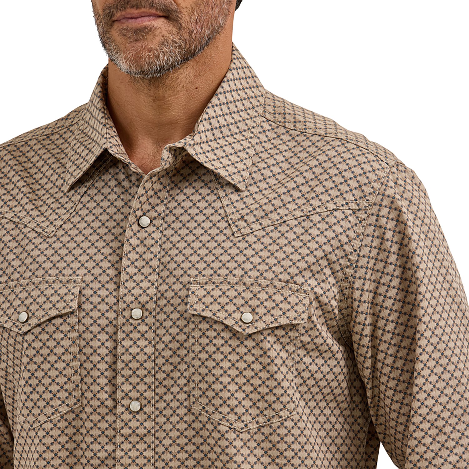 Wrangler Men's Retro® Premium Long Sleeve Modern Fit Western Snap Plaid Shirt - view number 3