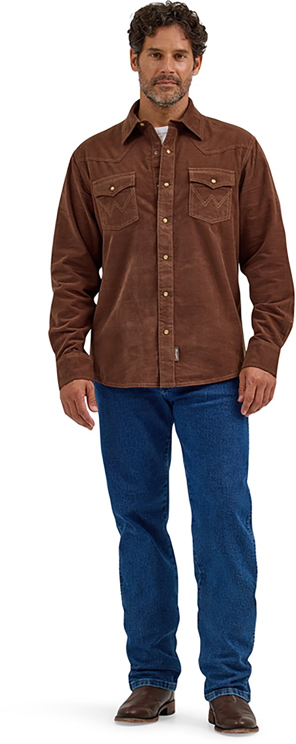 Wrangler Men's Retro® Premium Long Sleeve Modern Fit Western Snap Plaid Shirt - view number 4