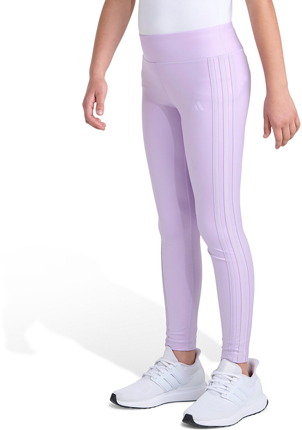 adidas Girls' 3-Stripes Glam Leggings - view number 3
