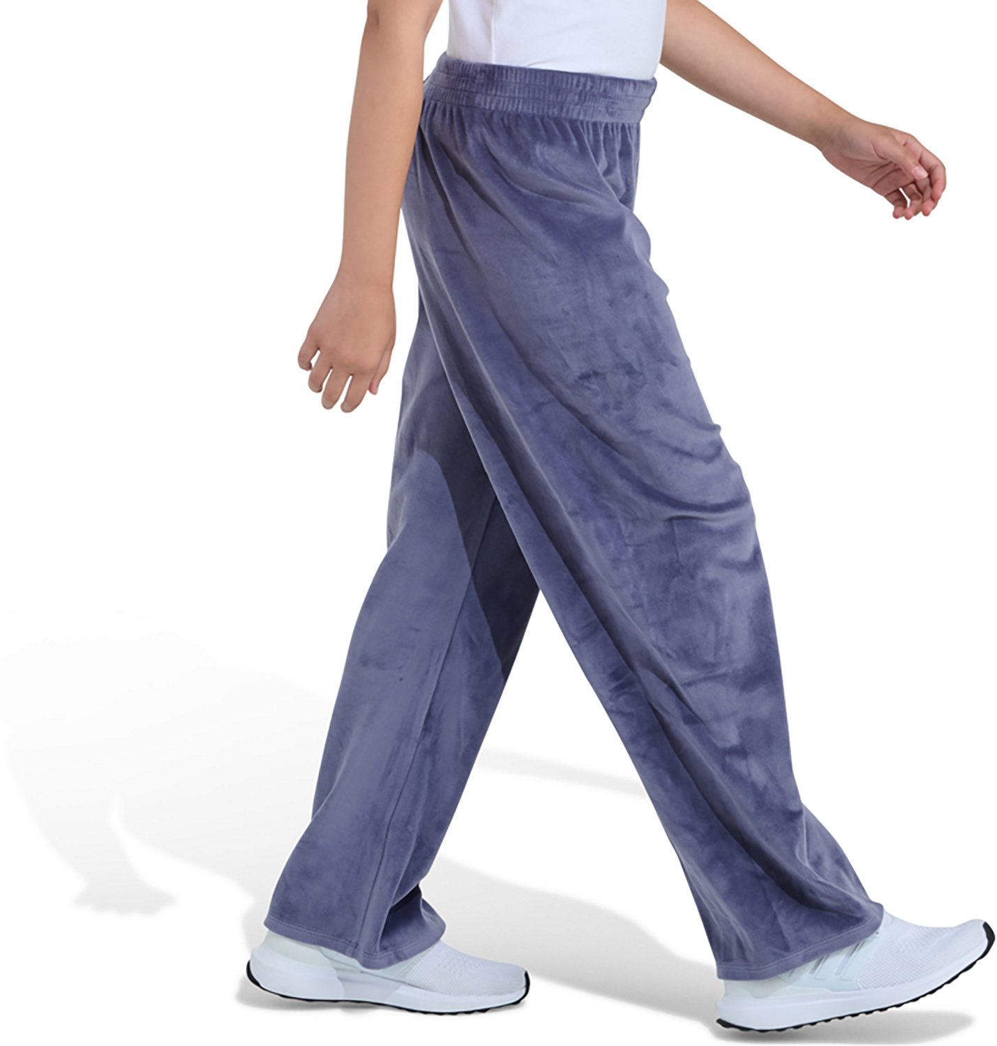 adidas Girls' Velour Wide Leg Pants - view number 4