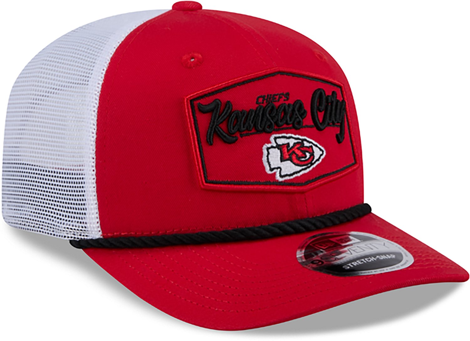 New Era Kansas City Chiefs Team Patch OTC 9SEVENTY Trucker Cap - view number 3