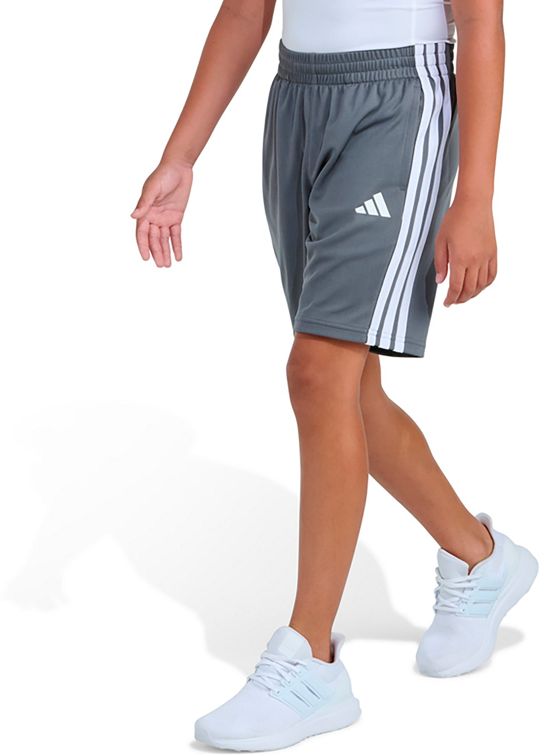 adidas Boys' 3-Stripe Shorts 8 in - view number 3