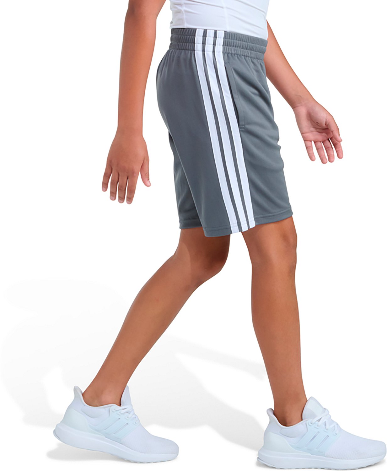 adidas Boys' 3-Stripe Shorts 8 in - view number 4