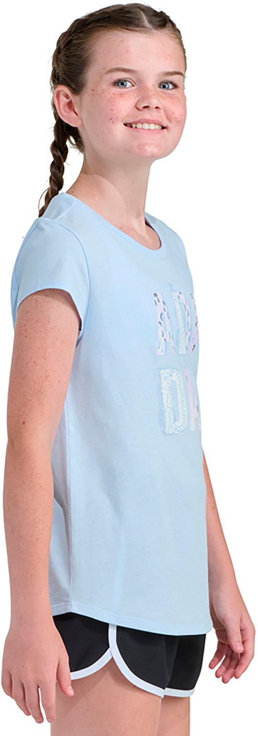 adidas Girls' Cap Sleeve Animal Print Foil T-shirt - view number 4