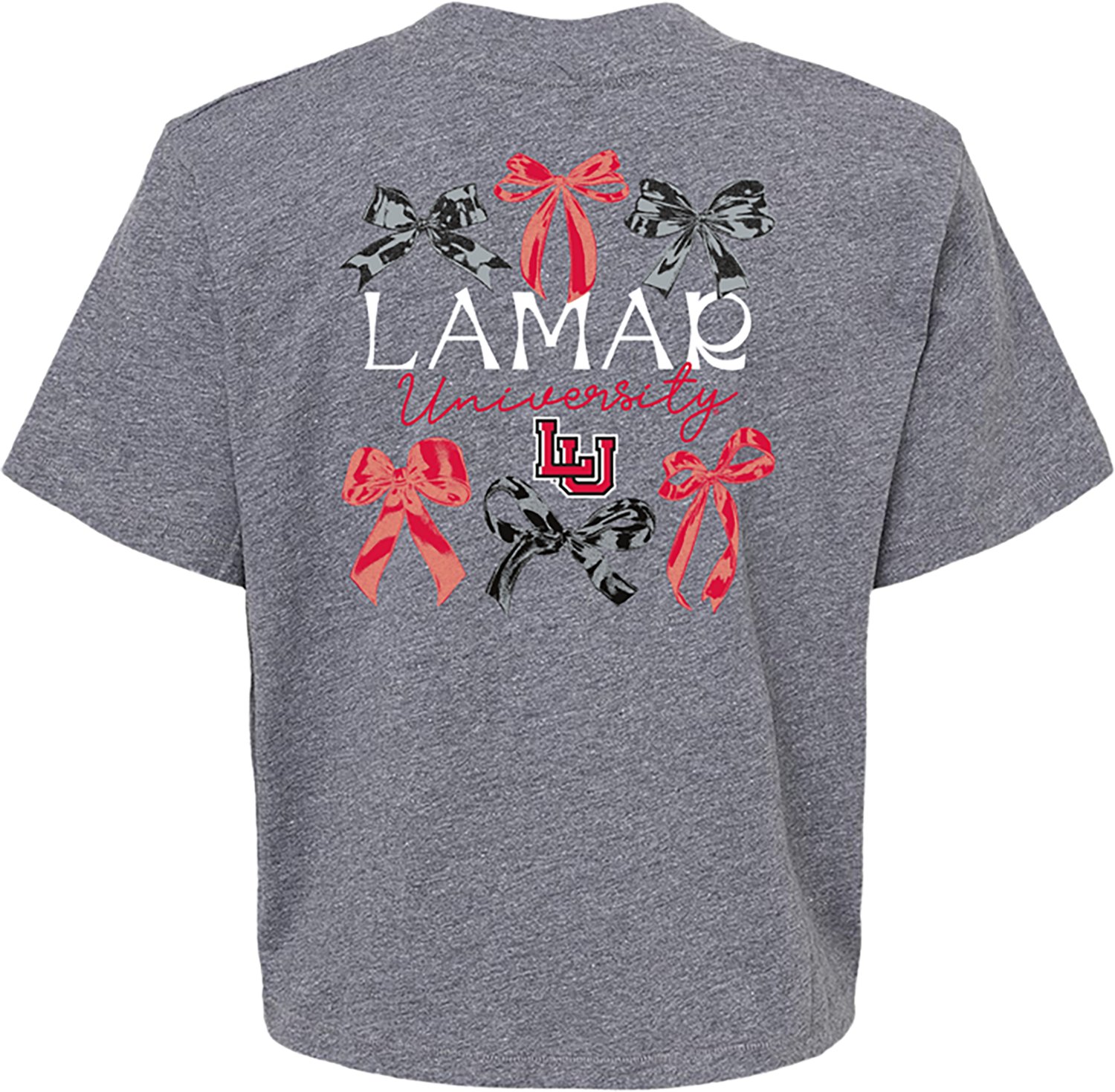 Image One Women's Lamar Delicate Bows Cropped Boxy DS T-shirt - view number 3