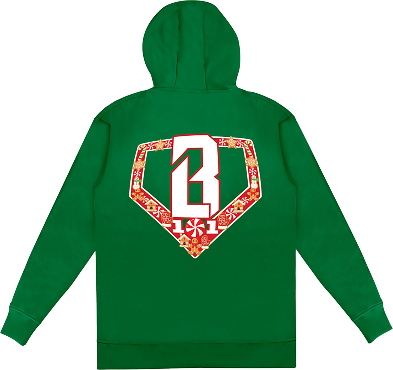 Baseball Lifestyle 101 Youth Holiday Home Plate Hoodie - view number 2