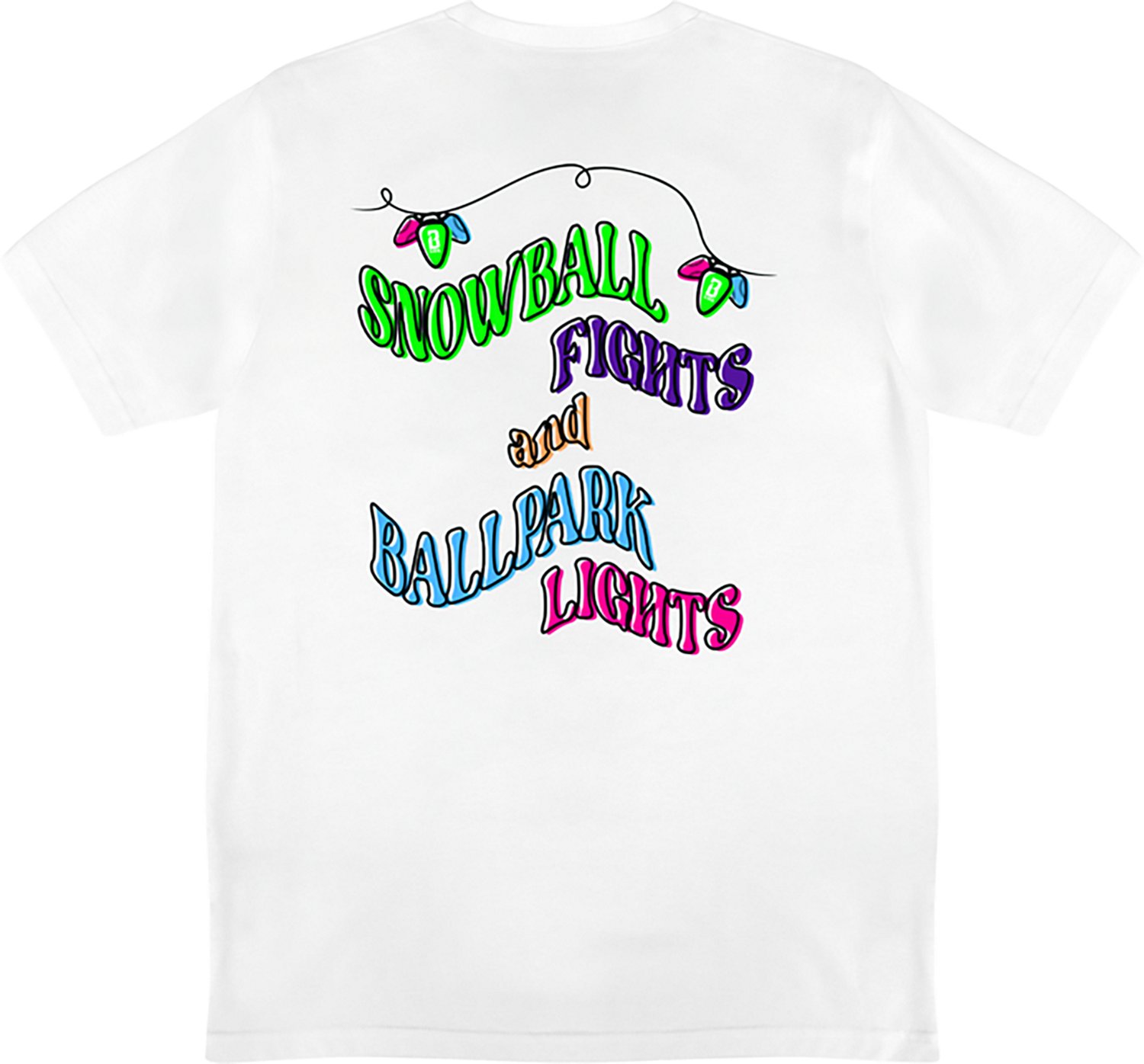 Baseball Lifestyle 101 Adults' Snowball Fights & Ballpark Lights Short Sleeve T-shirt - view number 2