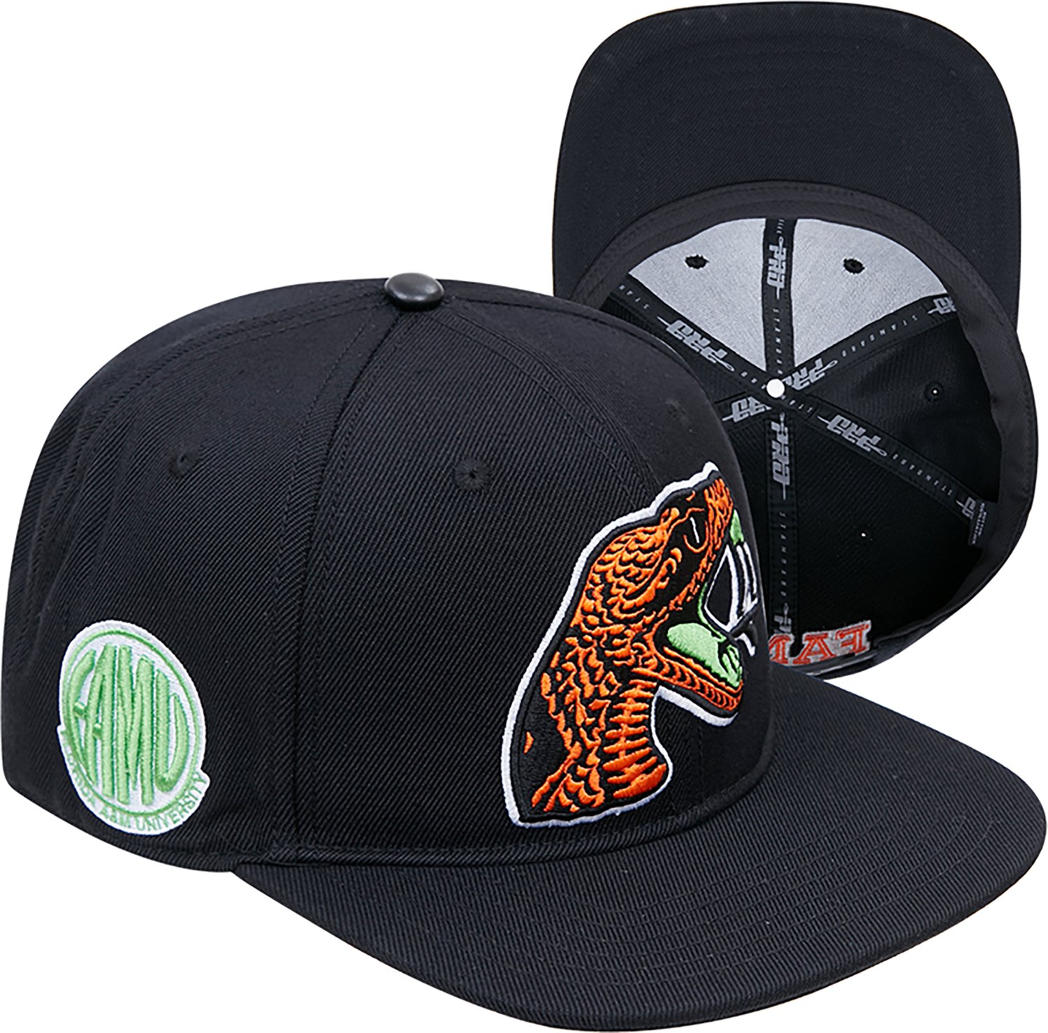 Pro Standard Men's Florida A&M University Primary Logo Mascot Classic Snapback Cap - view number 6