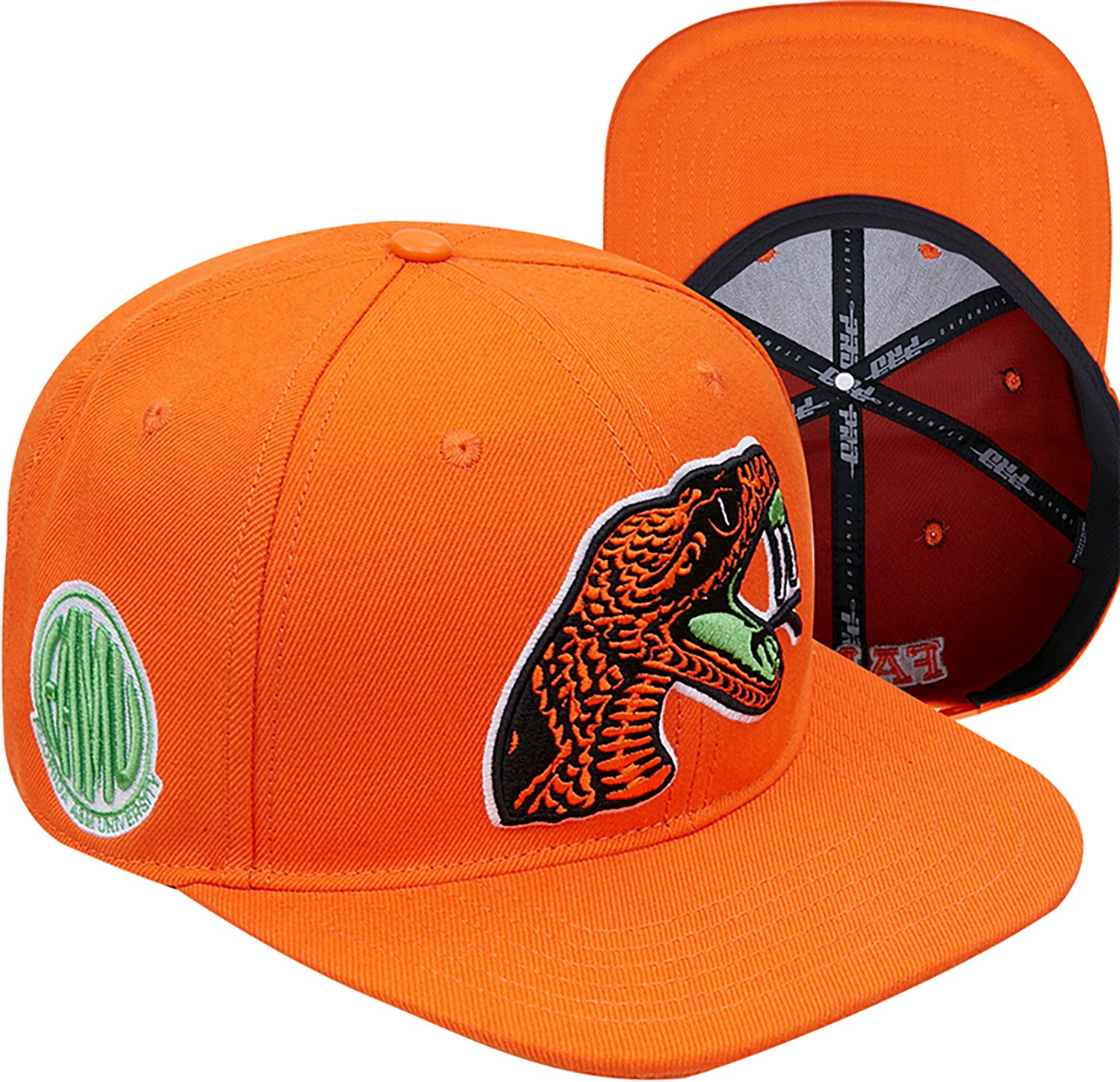 Pro Standard Men's Florida A&M University Primary Logo Mascot Classic Snapback Cap - view number 6