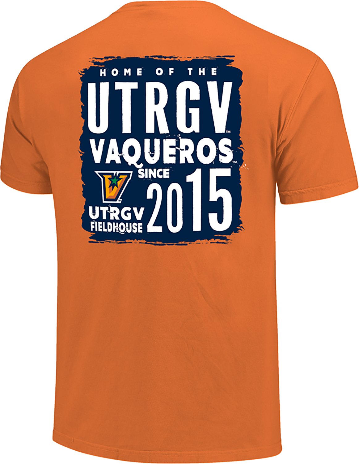 Image One Men's University of Texas Rio Grande Valley Vaqueros Poster Painted Short Sleeve T-shirt - view number 3