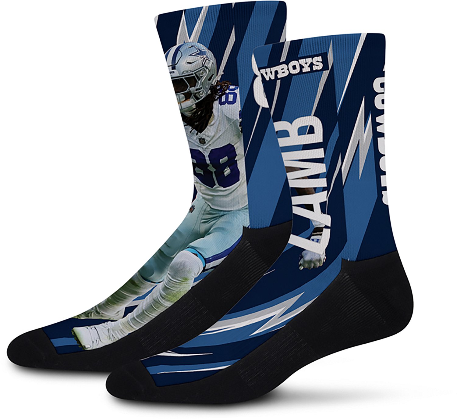 For Bare Feet Youth Dallas Cowboys CeeDee Lamb Big Energy Socks - view number 2