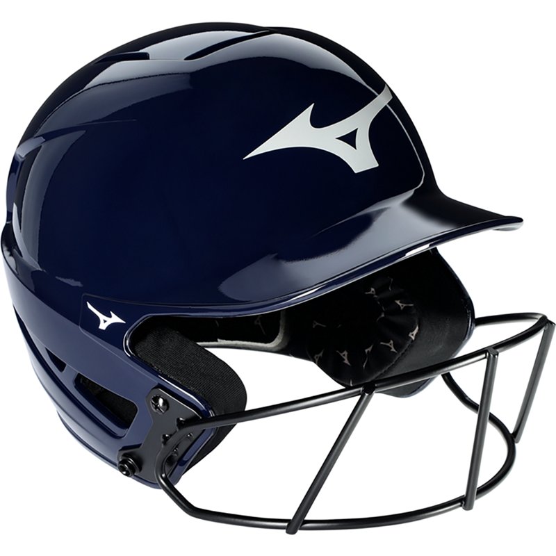 Mizuno F6 Softball Batting Helmet, Women's, Small/Medium, Navy