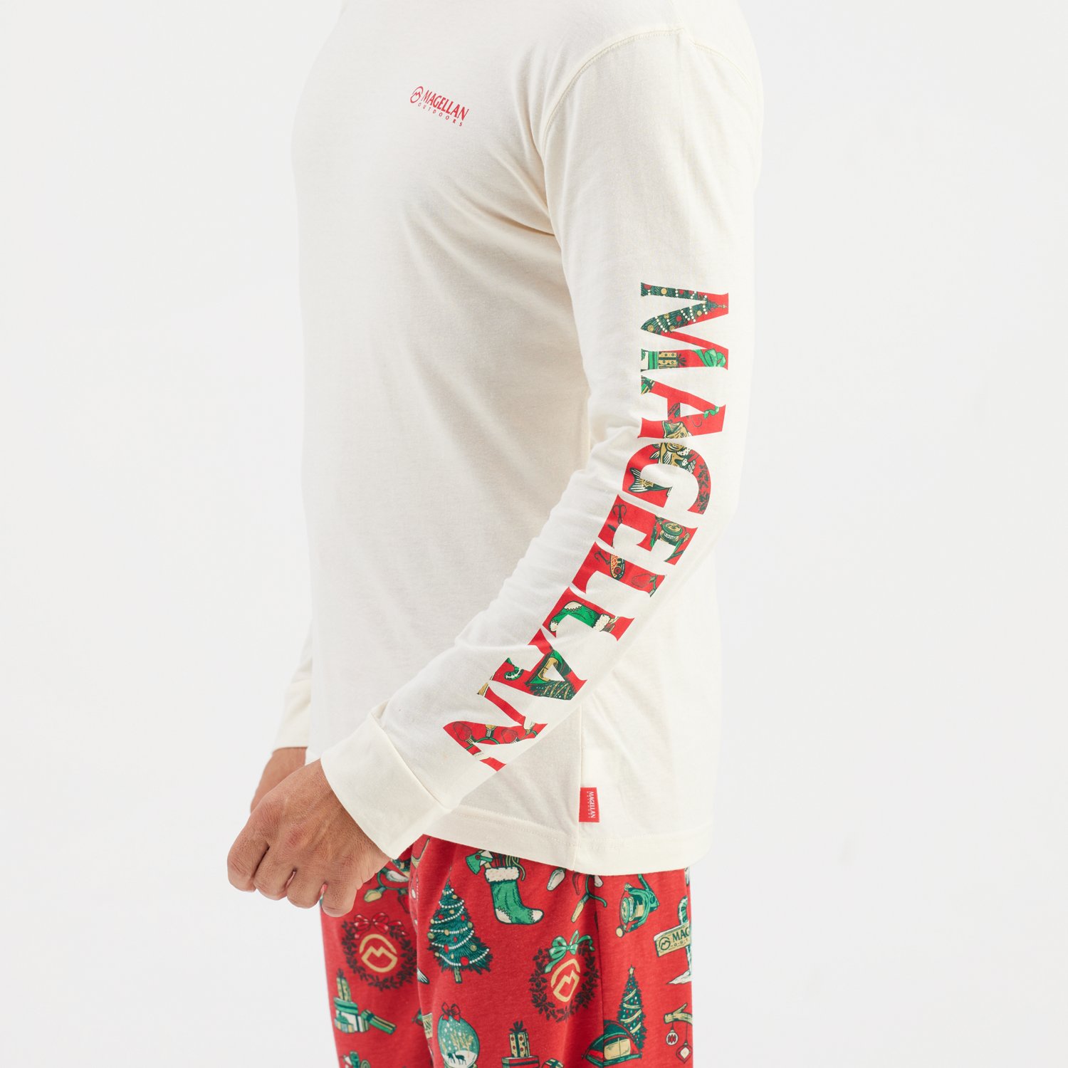 Magellan Outdoors Men's Grotto Falls Holiday Illustrations Long Sleeve T-shirt - view number 2