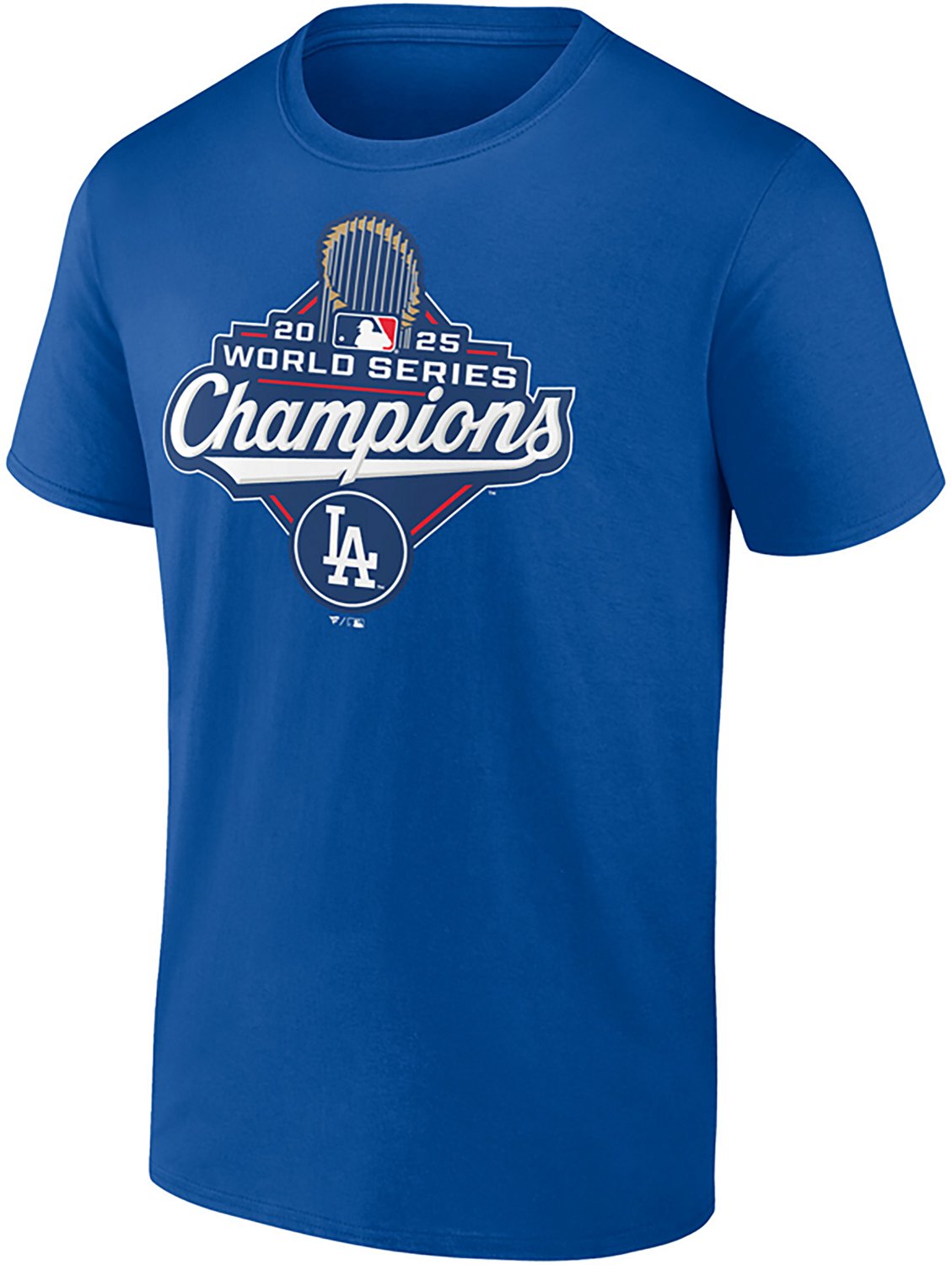 Fanatics Men's Los Angeles Dodgers World Series Champions Official Logo Short Sleeve T-Shirt - view number 2