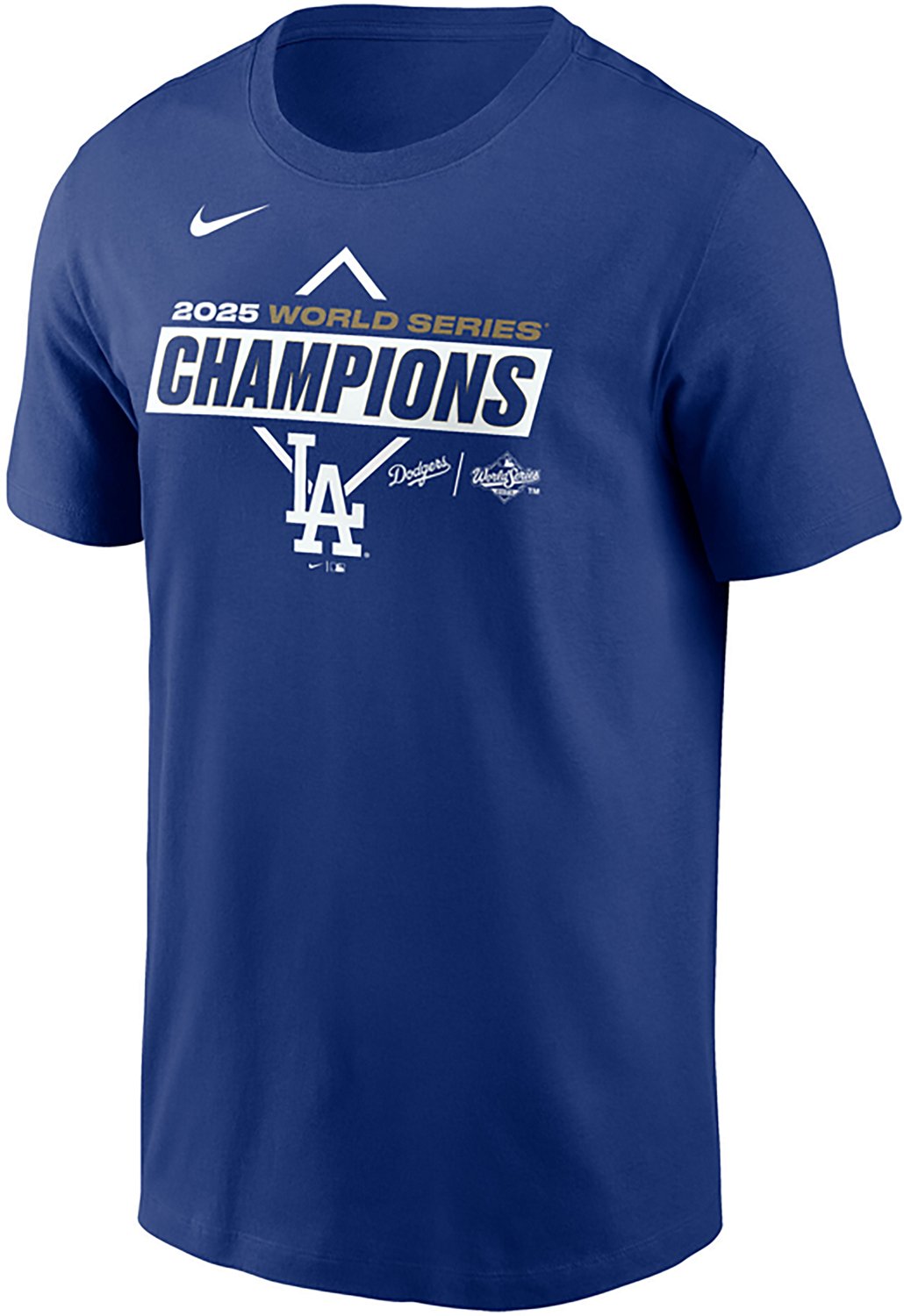 Nike Men's Los Angeles Dodgers World Series Champions Team Logo Cotton T-Shirt - view number 2