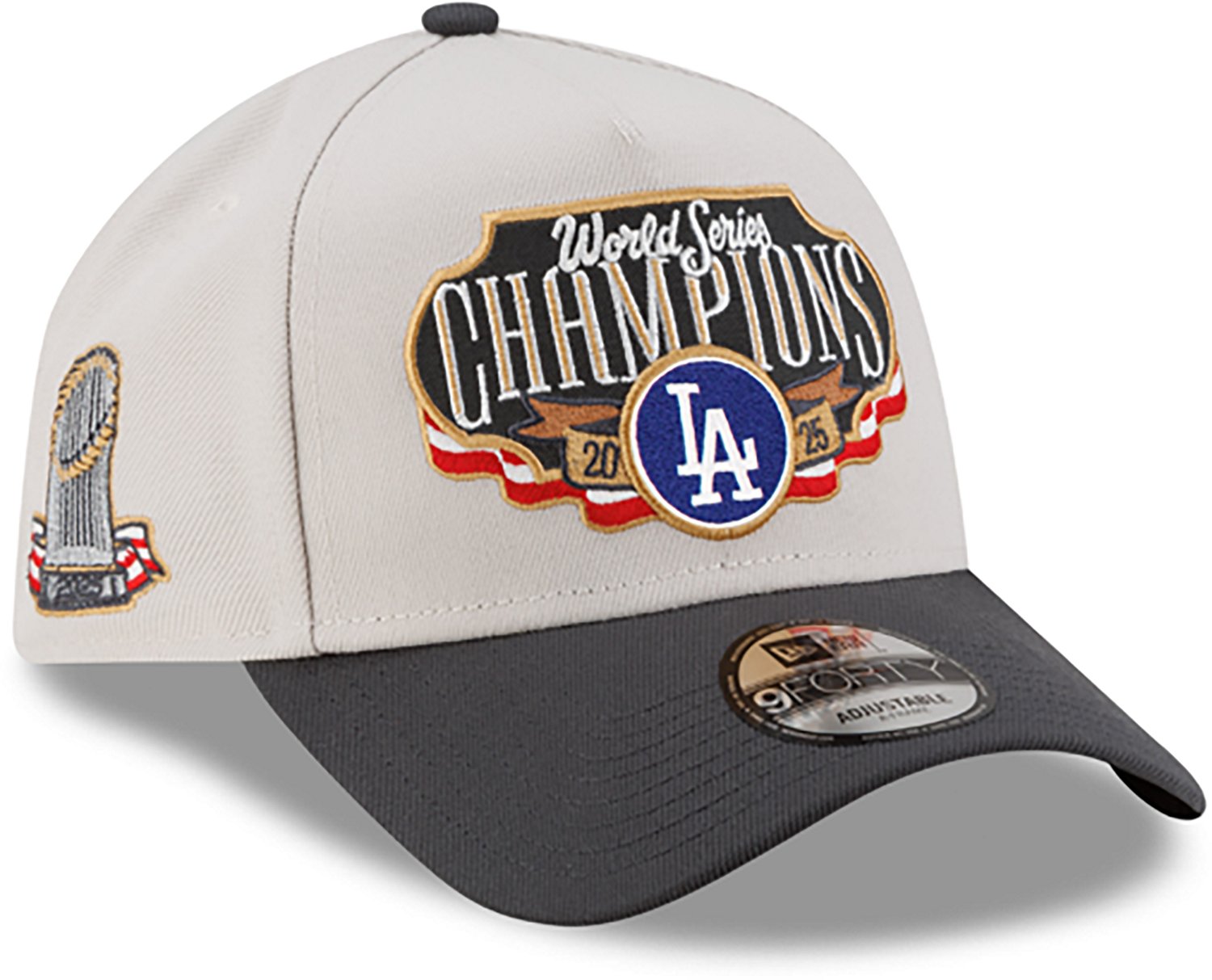 New Era Men's Los Angeles Dodgers 2025 World Series Champions Locker Room A-Frame 9forty Hat