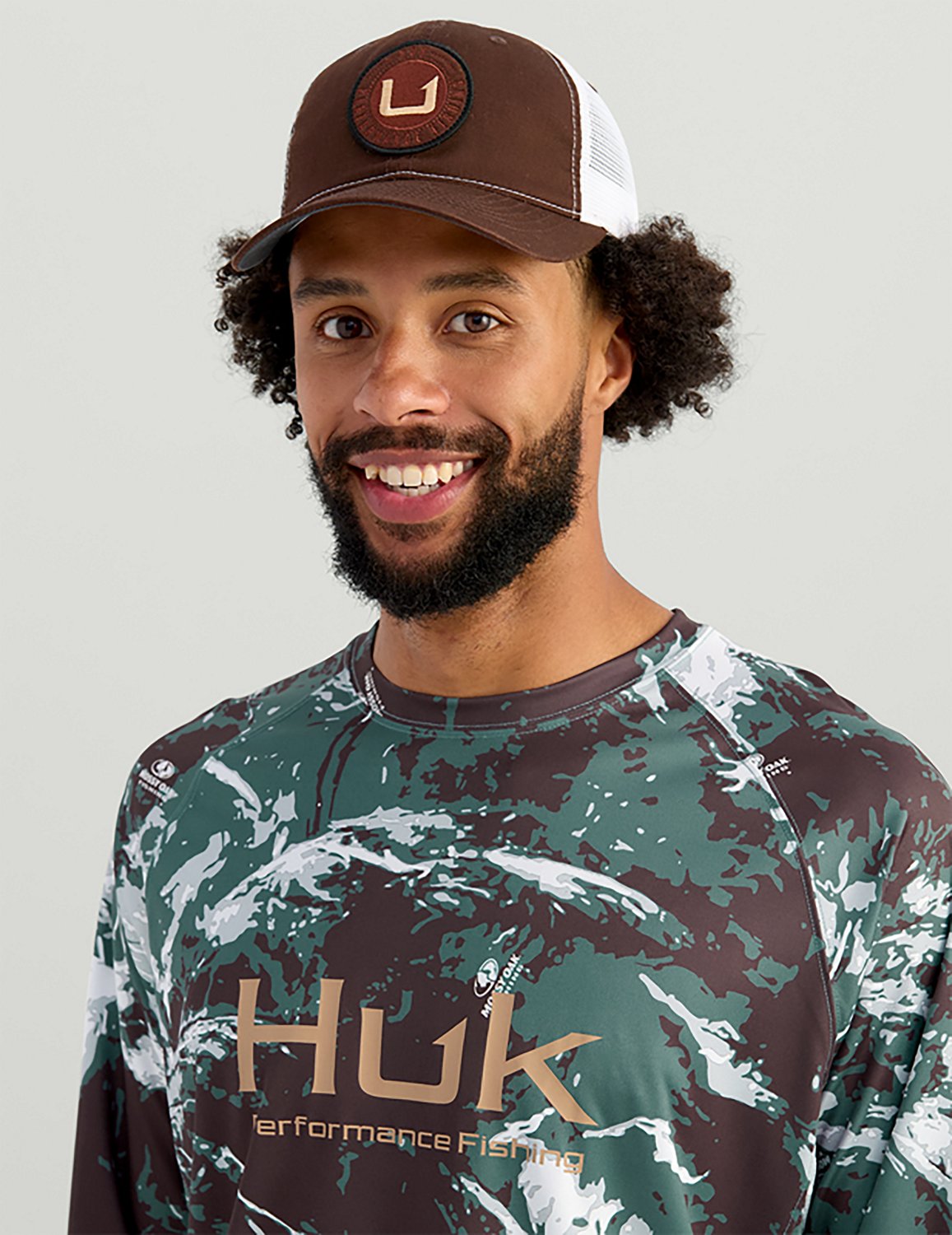 Huk Men's Pursuit Mossy Oak Crew Long Sleeve Shirt - view number 3