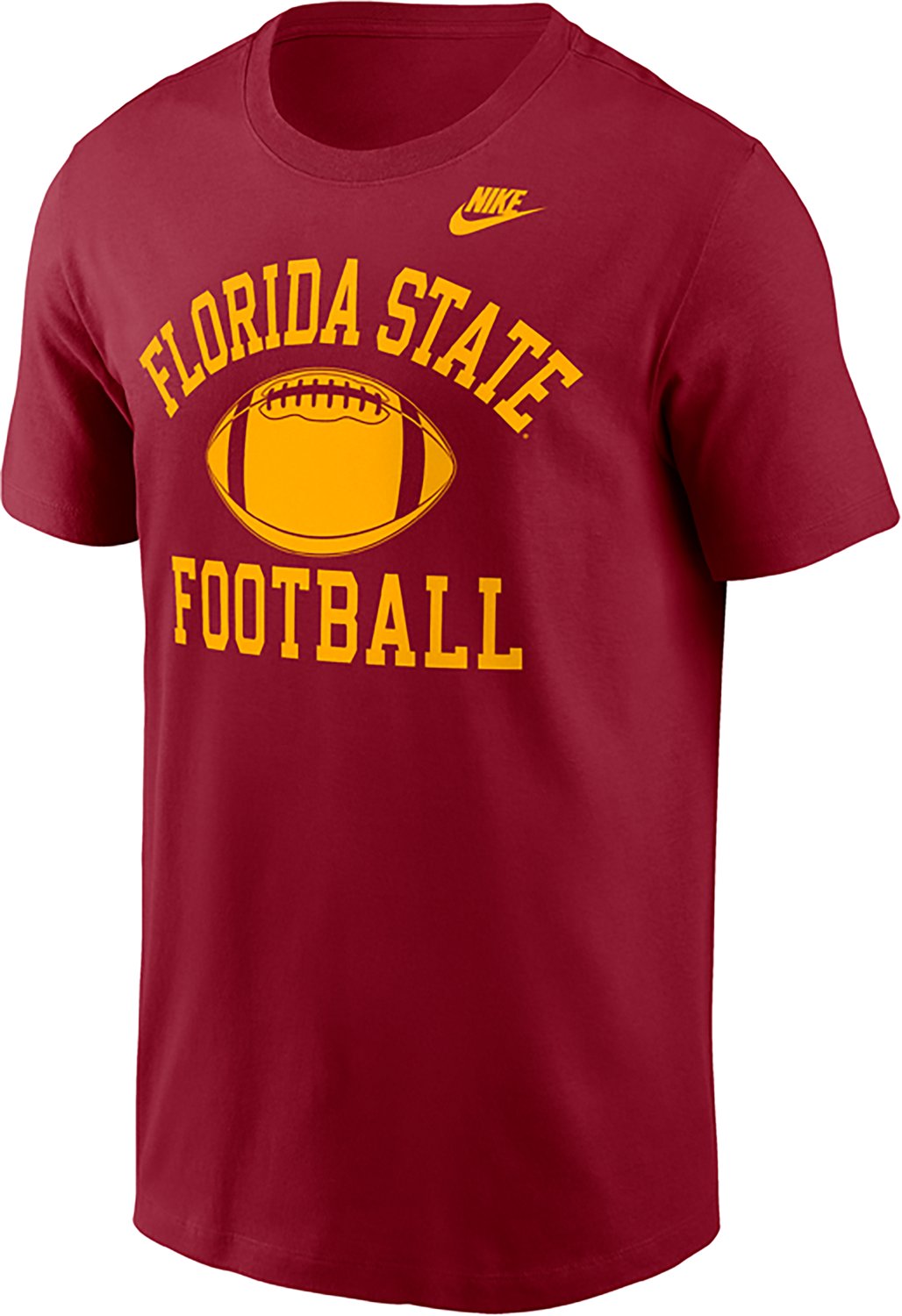 Nike Men's Florida State Seminoles Football Logo Cotton Short Sleeve T-shirt - view number 2