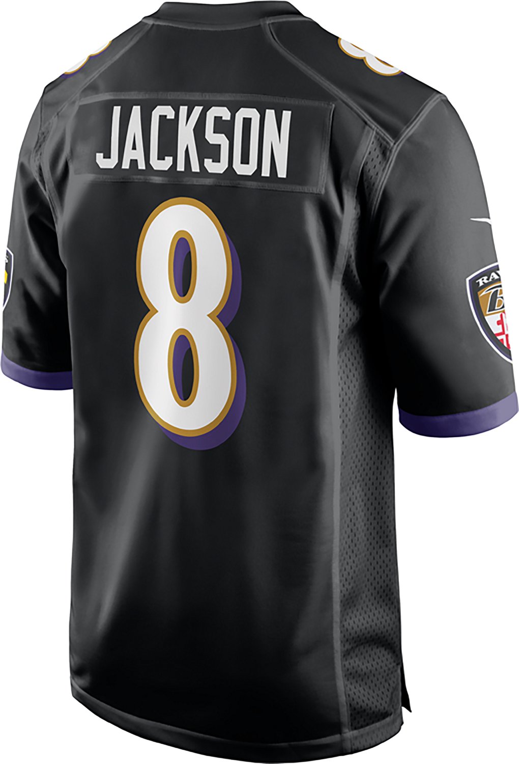 Nike Men's Ravens Lamar Jackson #8 Name & Number Alternate Game Jersey - view number 3
