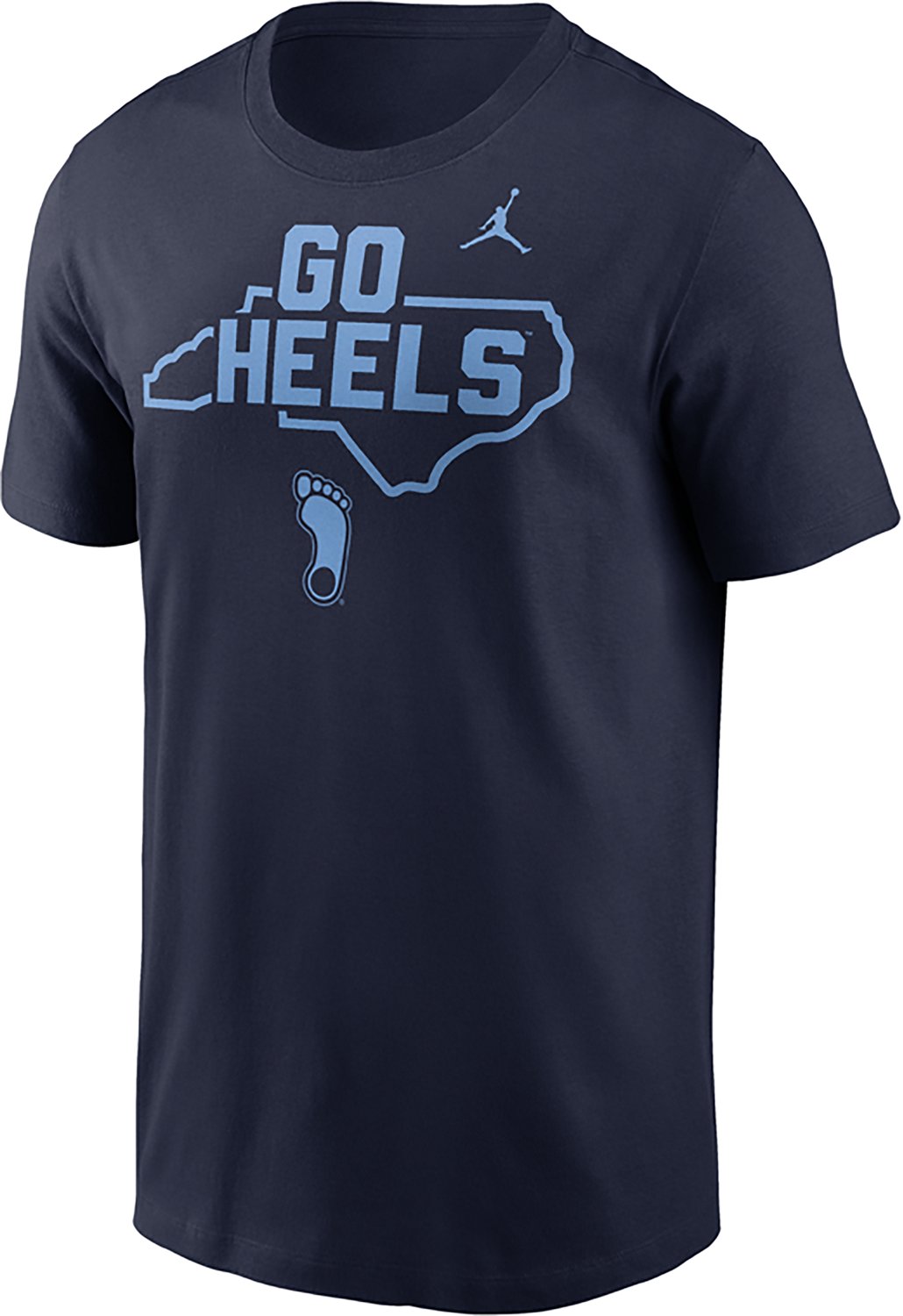 Jordan Men's North Carolina Tar Heels Go Heels State Short Sleeve T-shirt - view number 2
