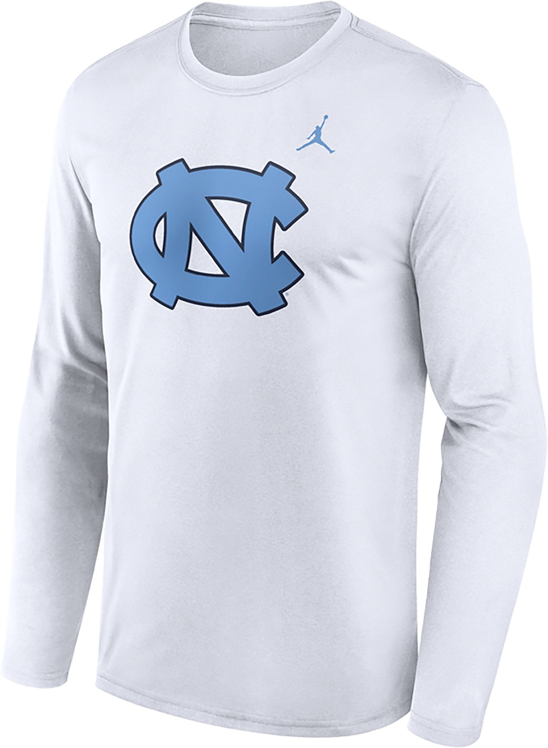 The Jordan Men's North Carolina Tar Heels Primary Logo Legend Long Sleeve T-shirt is made of cotton and has ribbed details. - view number 2